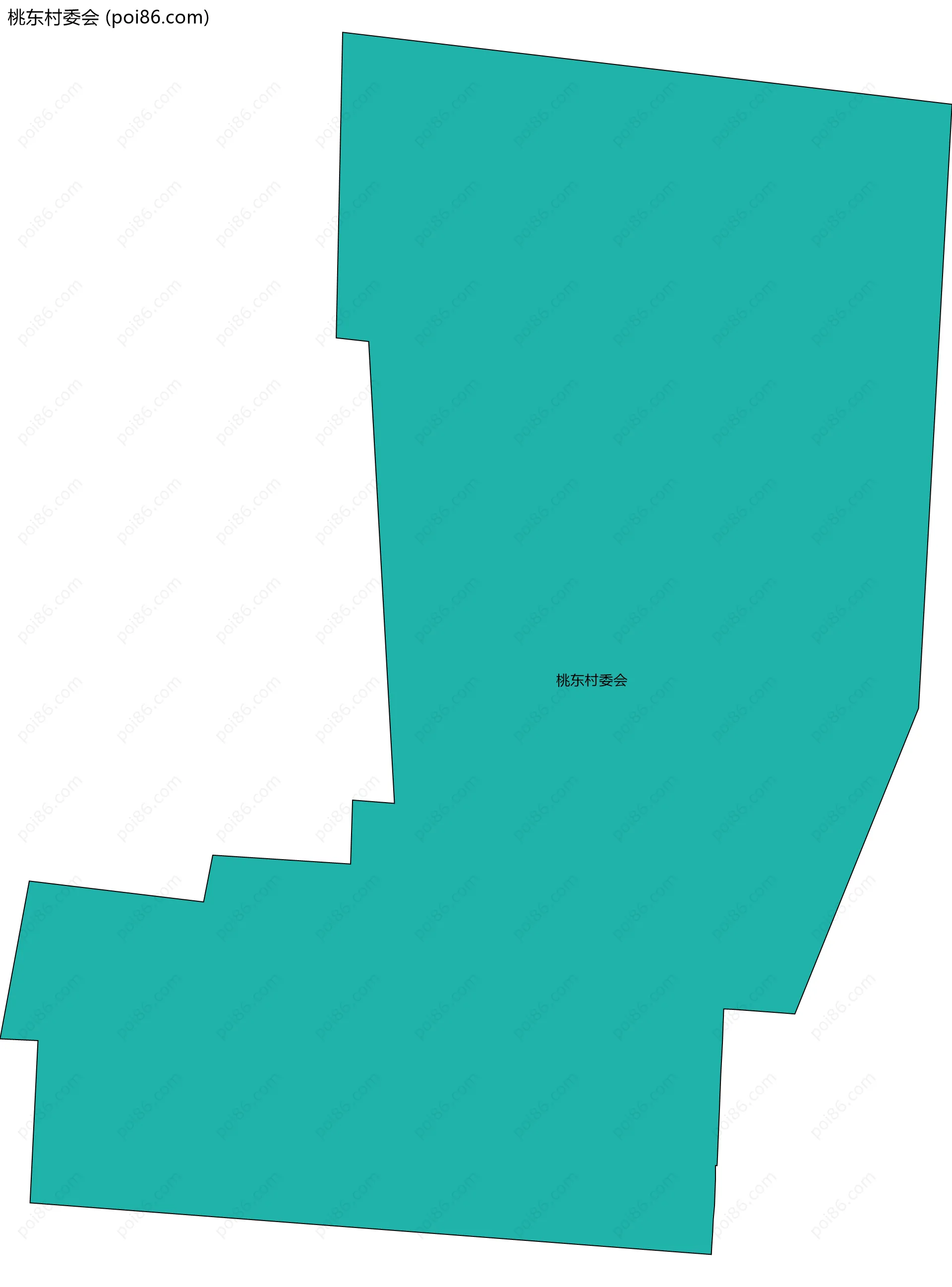 桃东村委会边界地图