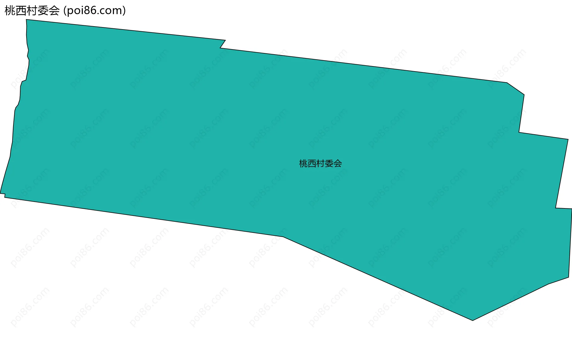 桃西村委会边界地图