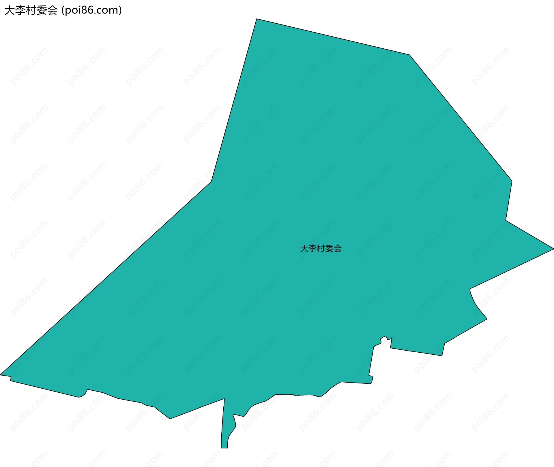 大李村委会边界地图