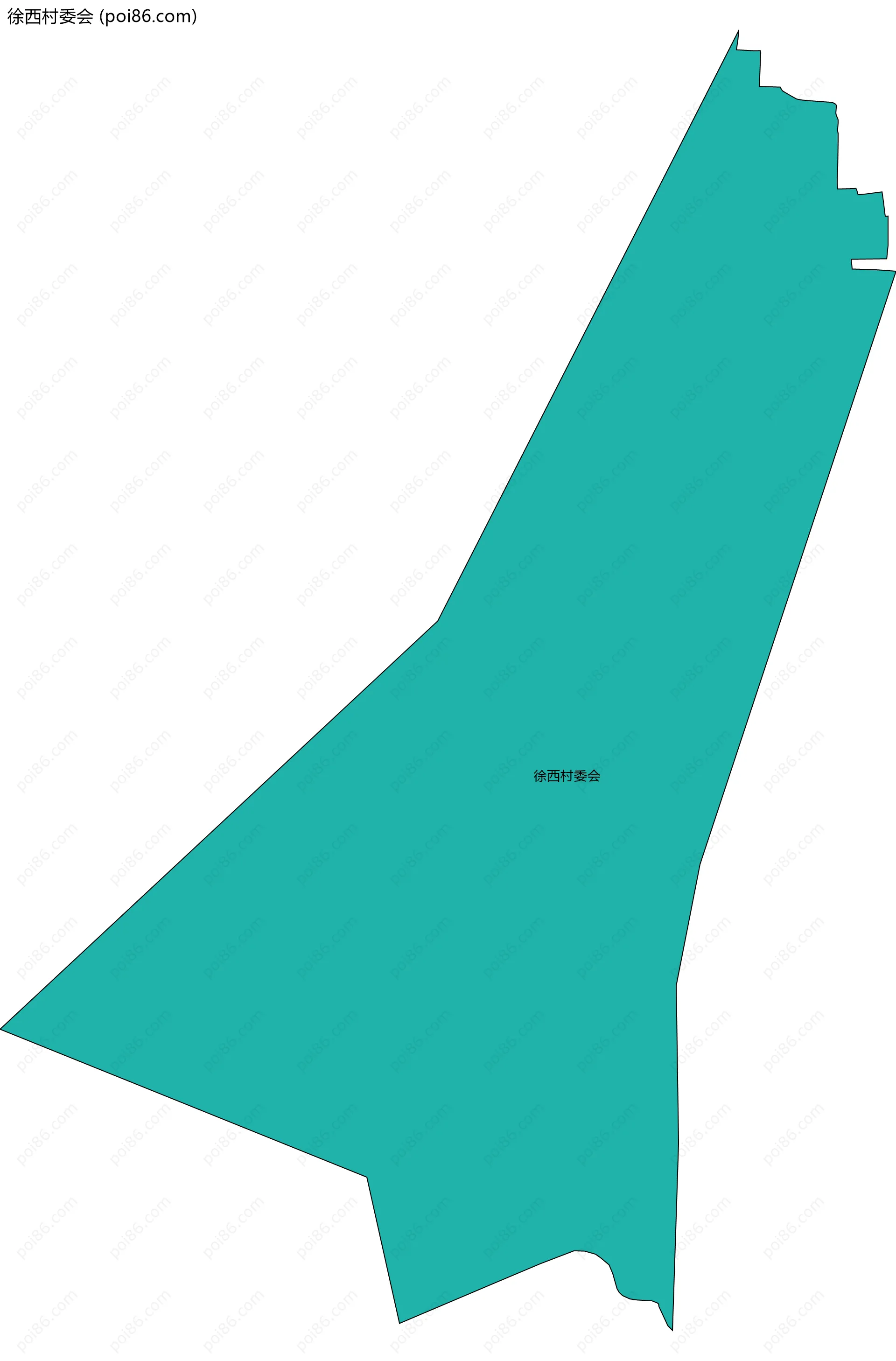 徐西村委会边界地图