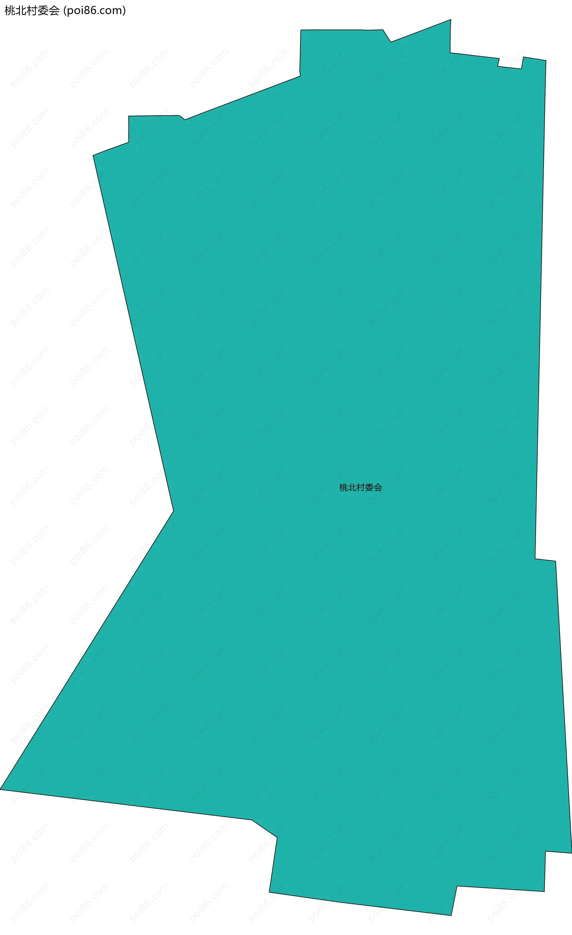 桃北村委会边界地图