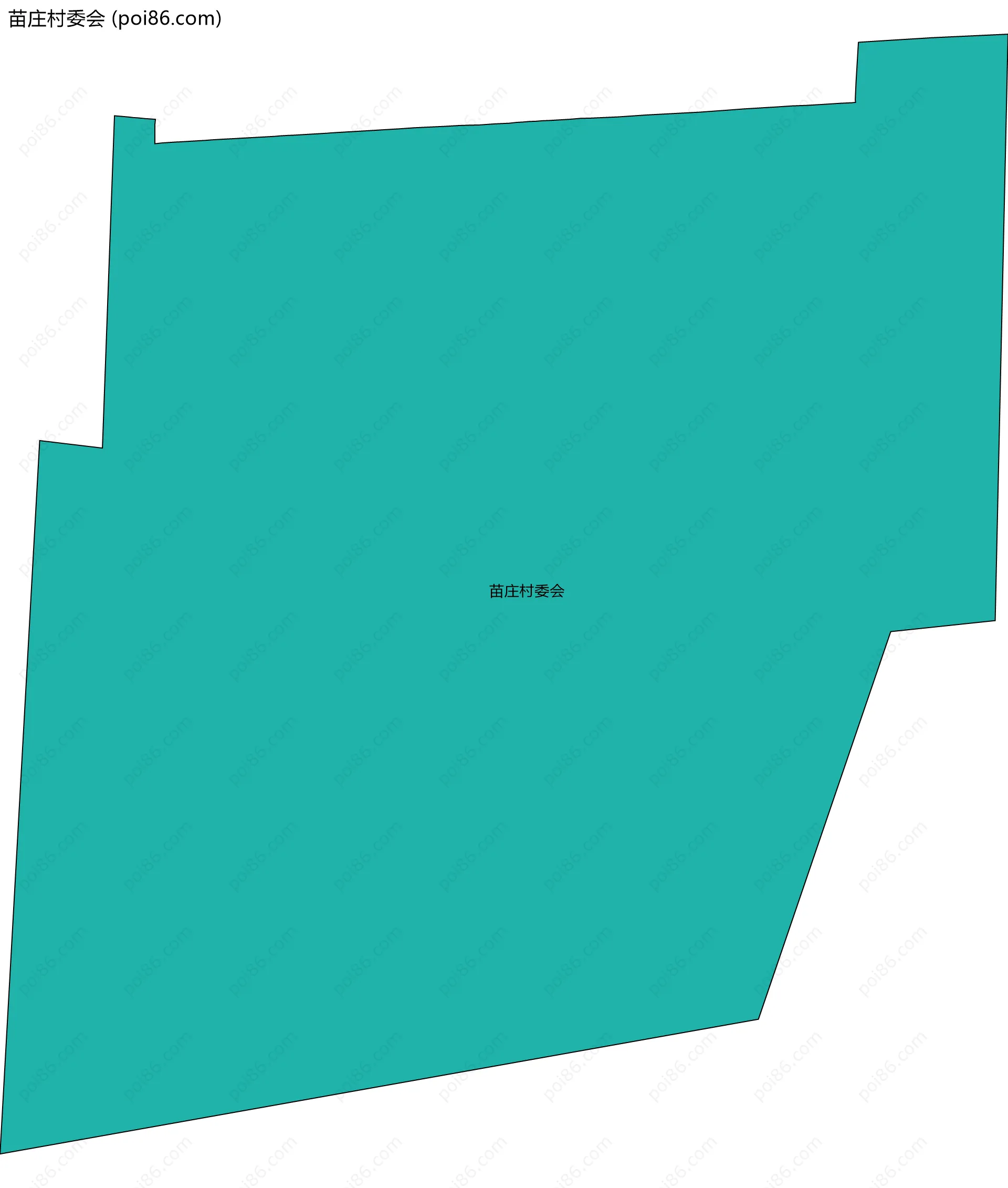 苗庄村委会边界地图