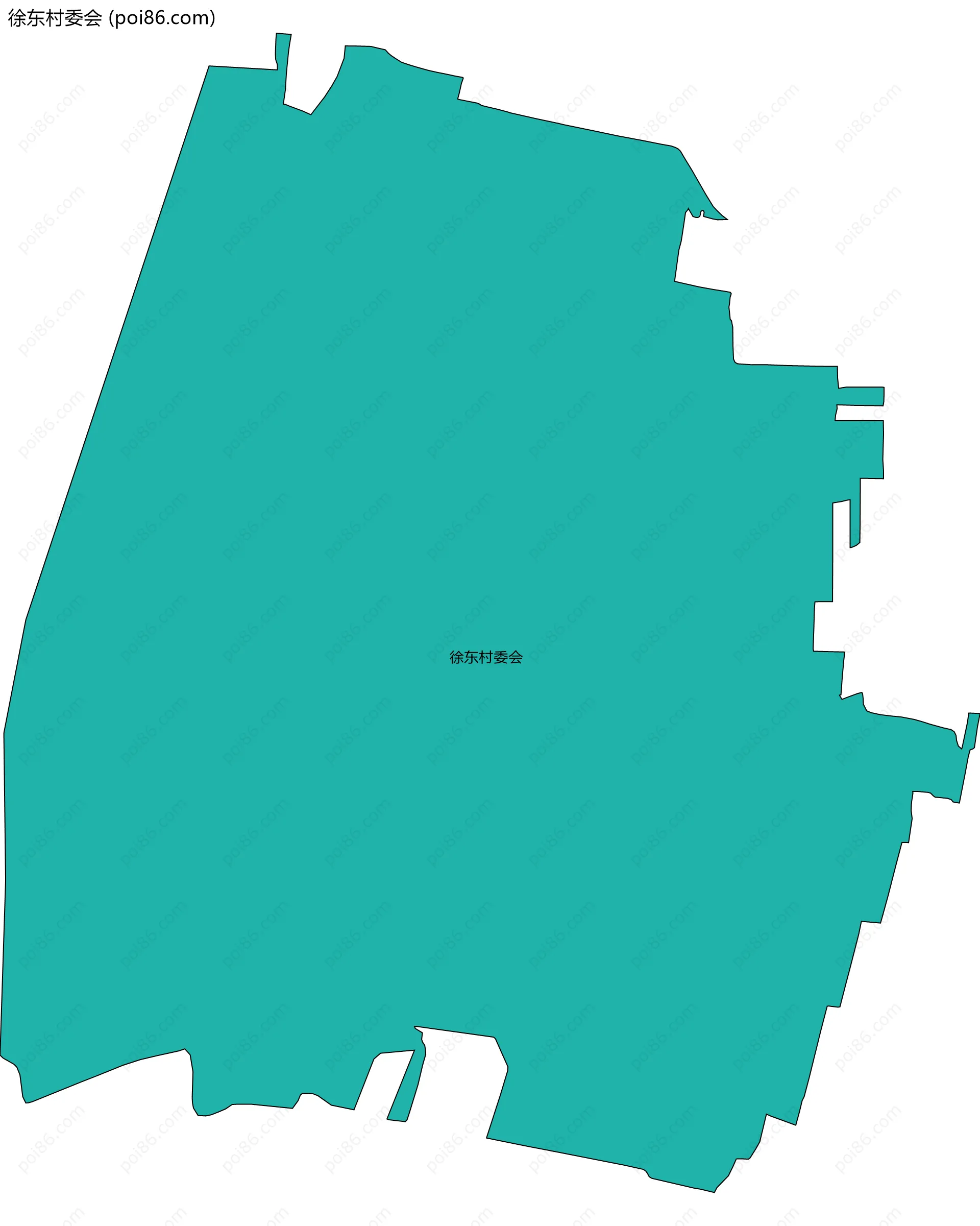 徐东村委会边界地图