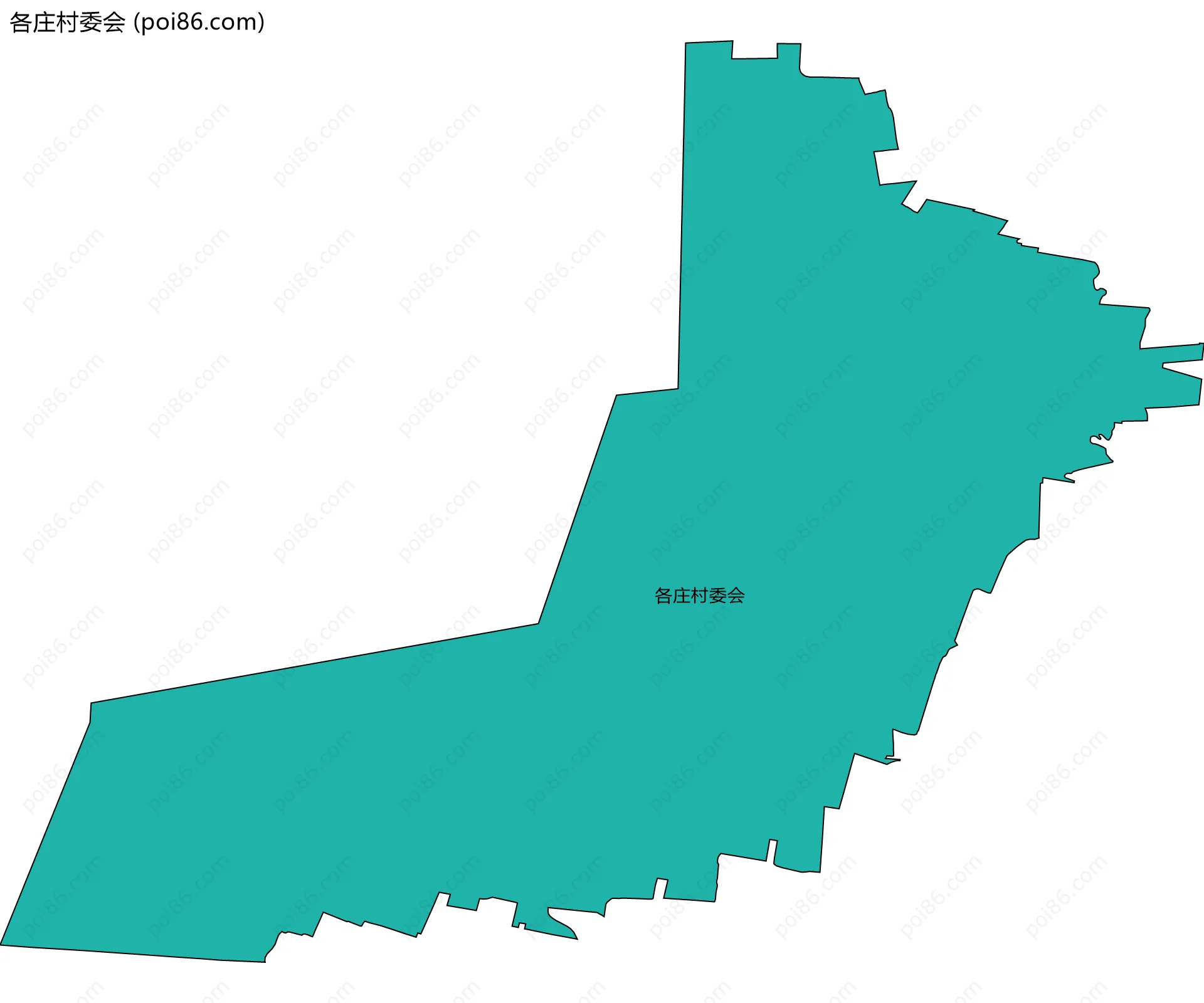各庄村委会边界地图
