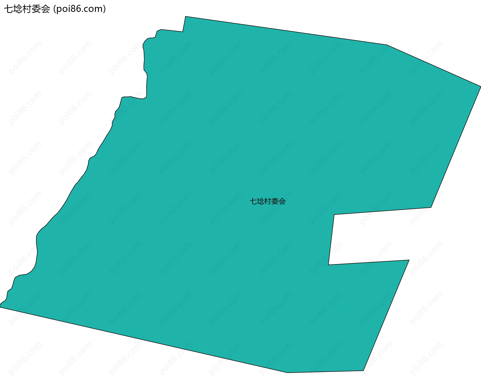 七埝村委会边界地图