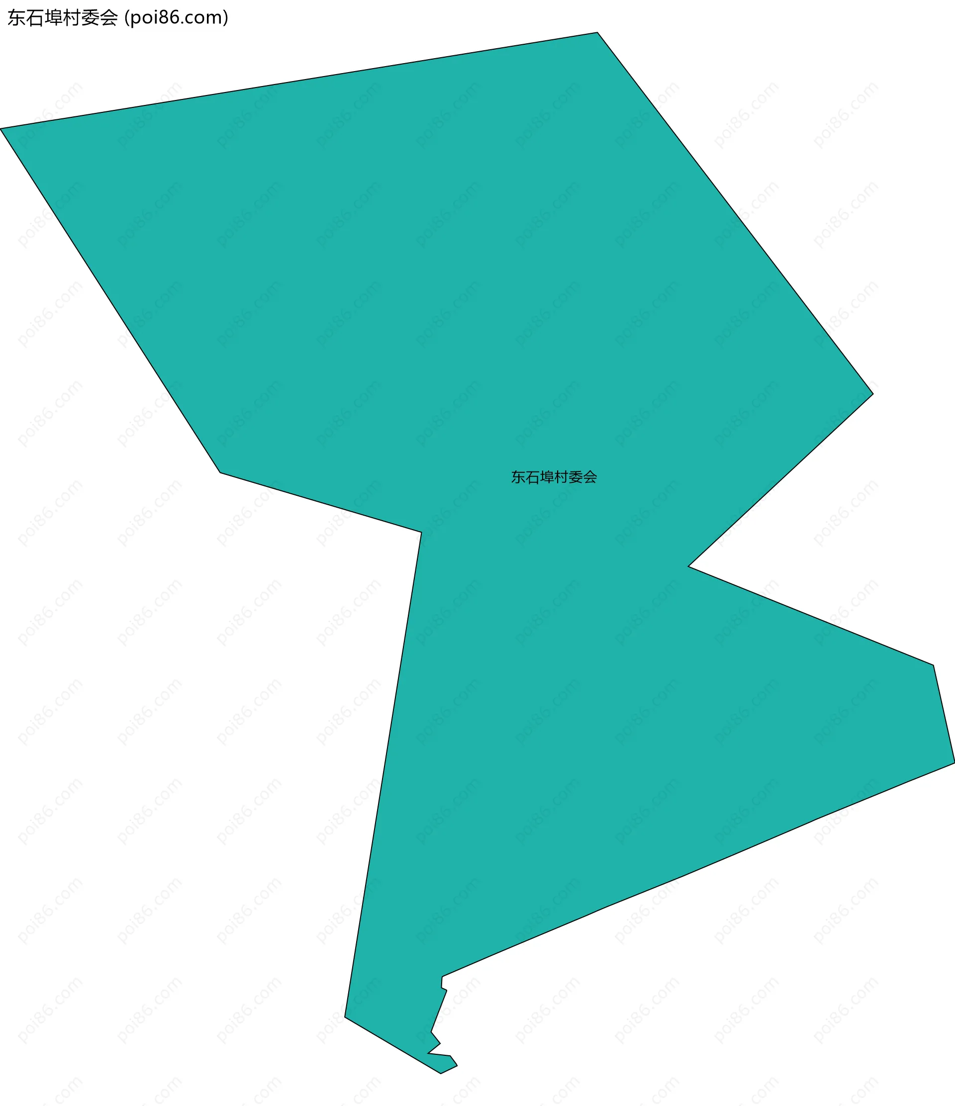 东石埠村委会边界地图