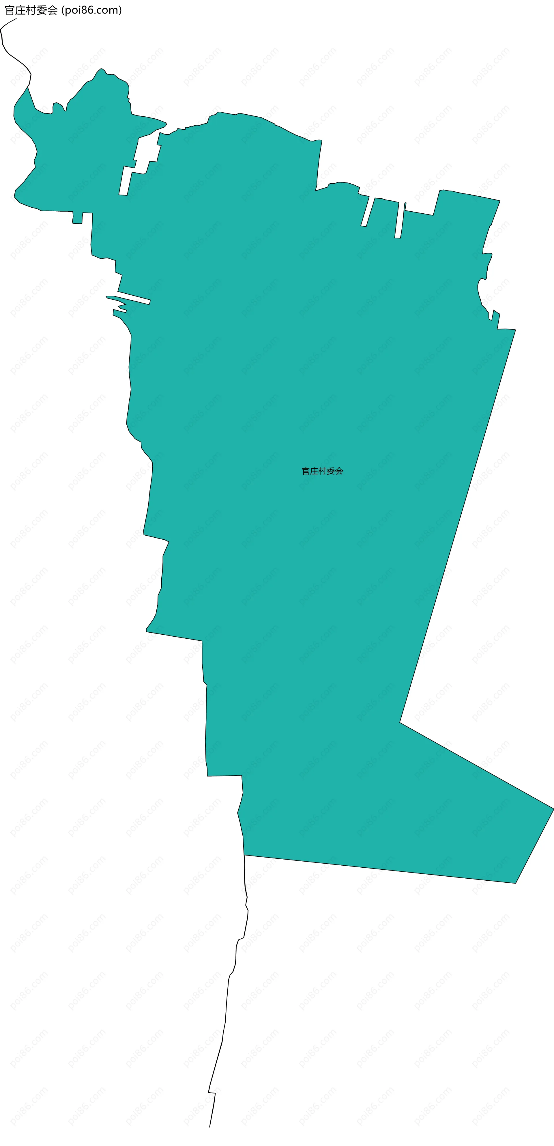 官庄村委会边界地图