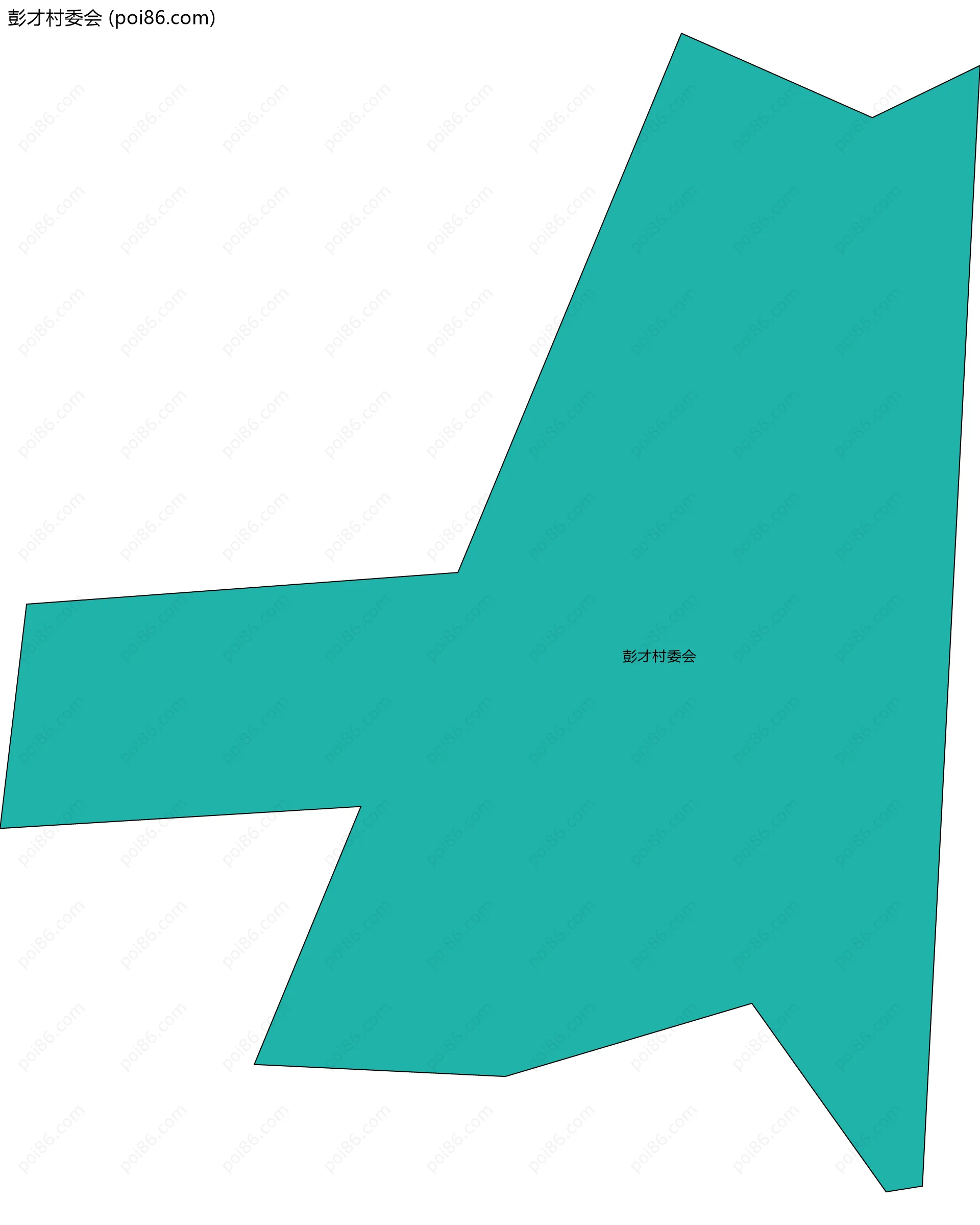 彭才村委会边界地图