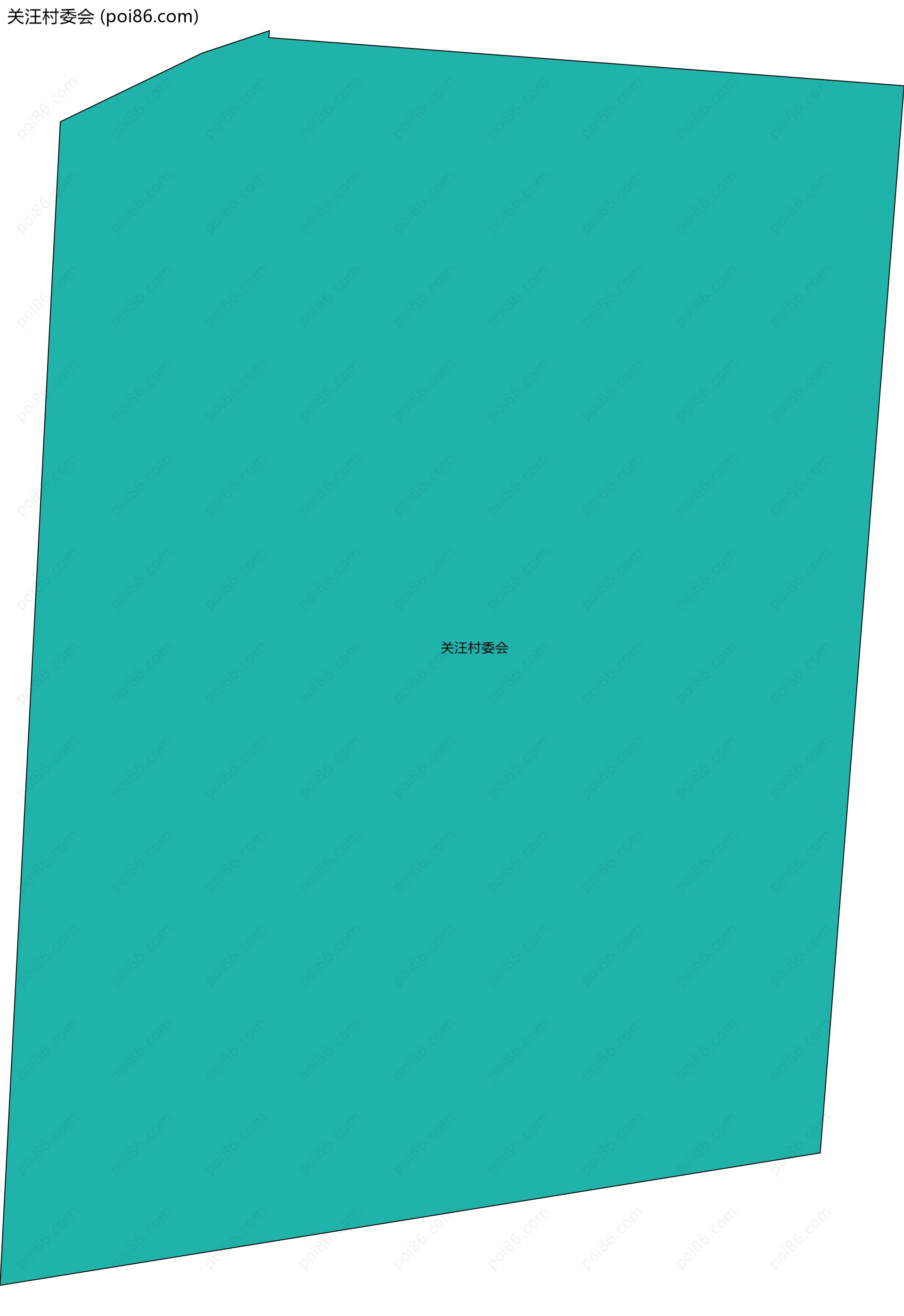 关汪村委会边界地图