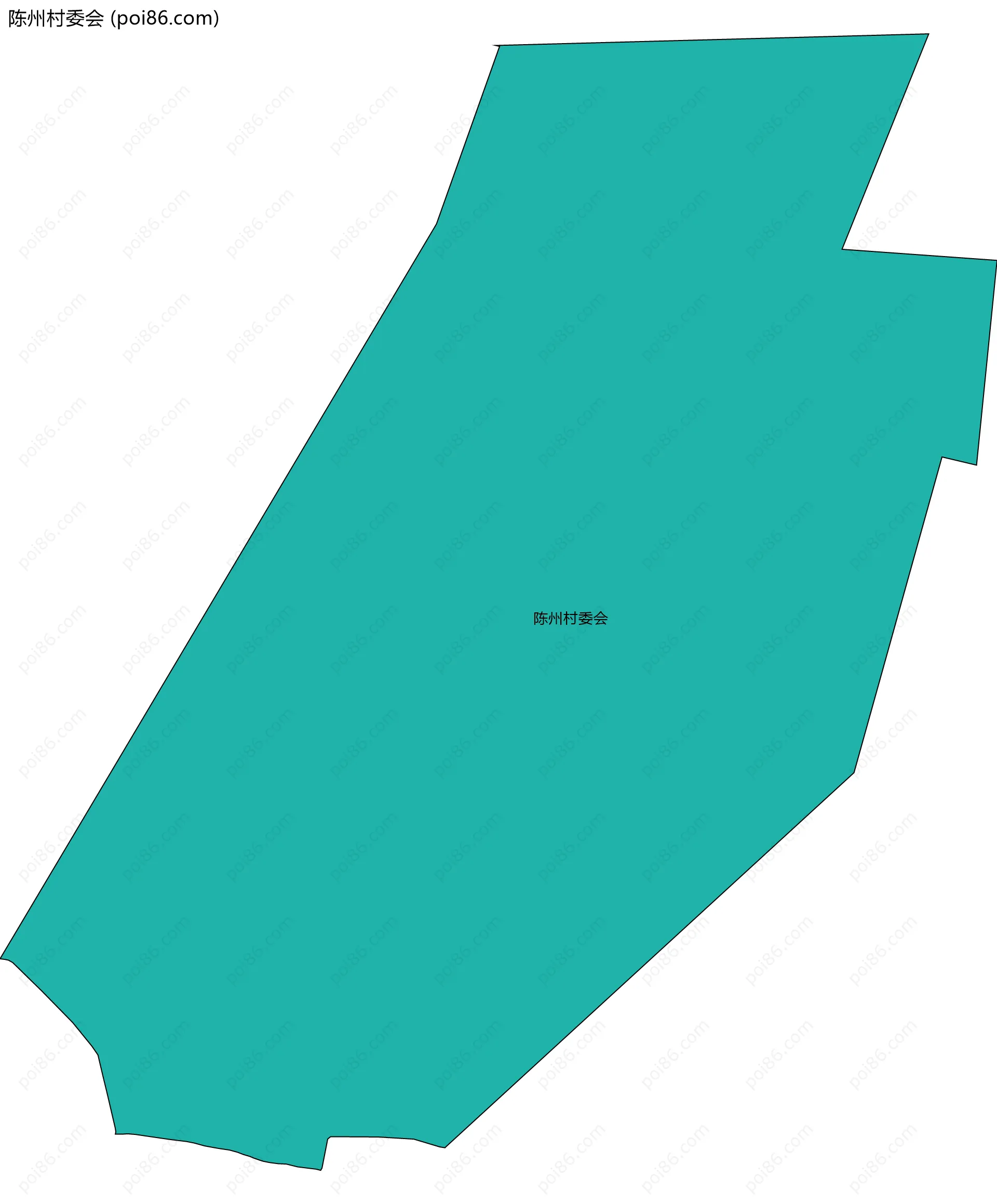 陈州村委会边界地图