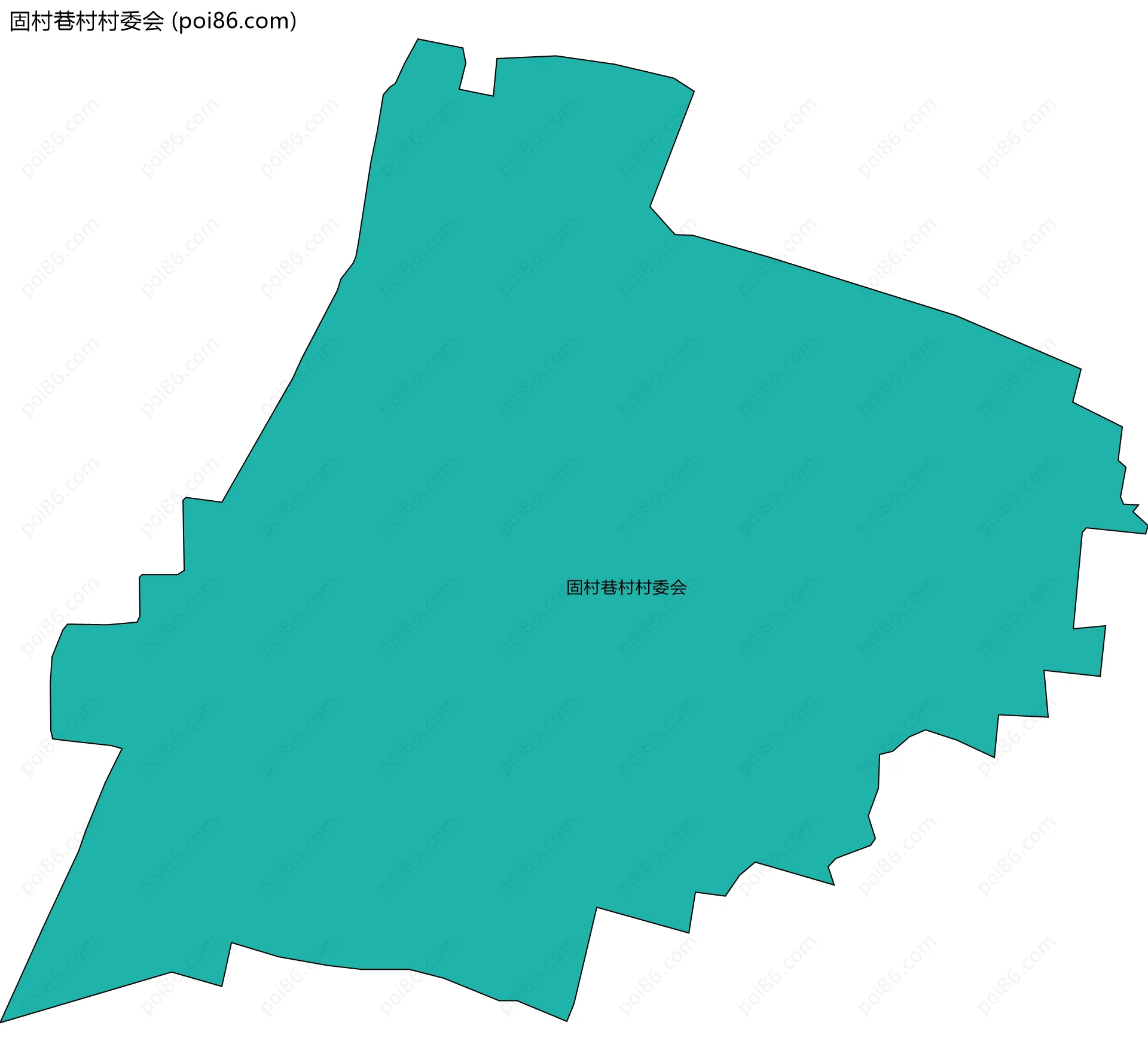 固村巷村村委会边界地图