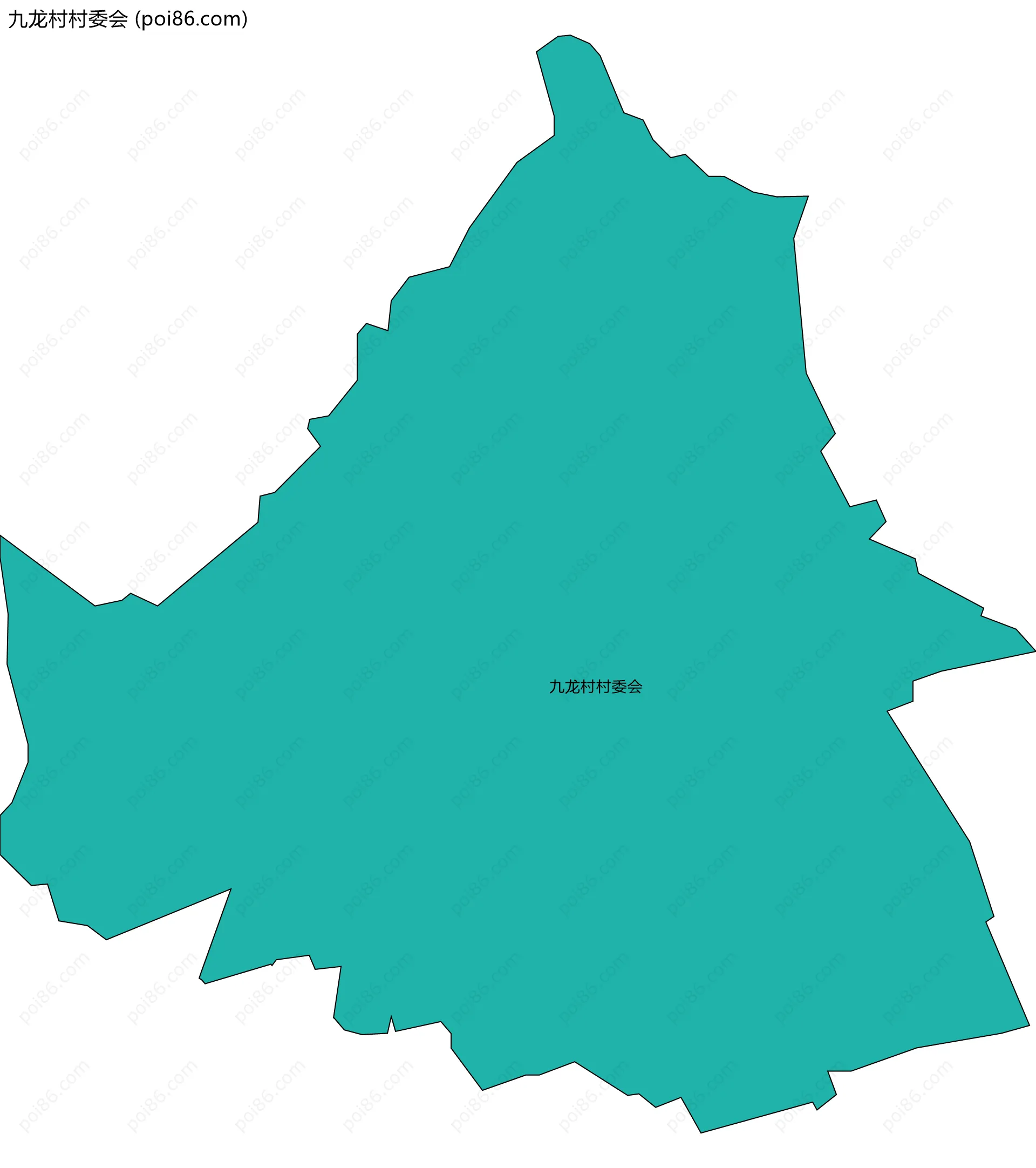 九龙村村委会边界地图