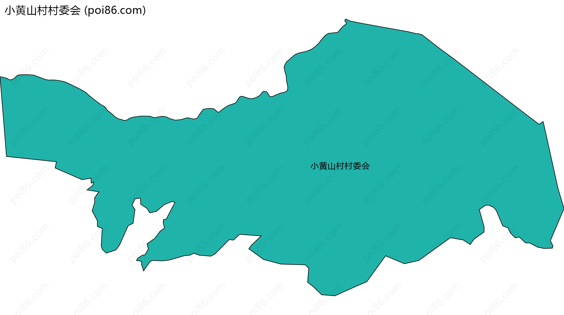 小黄山村村委会边界地图