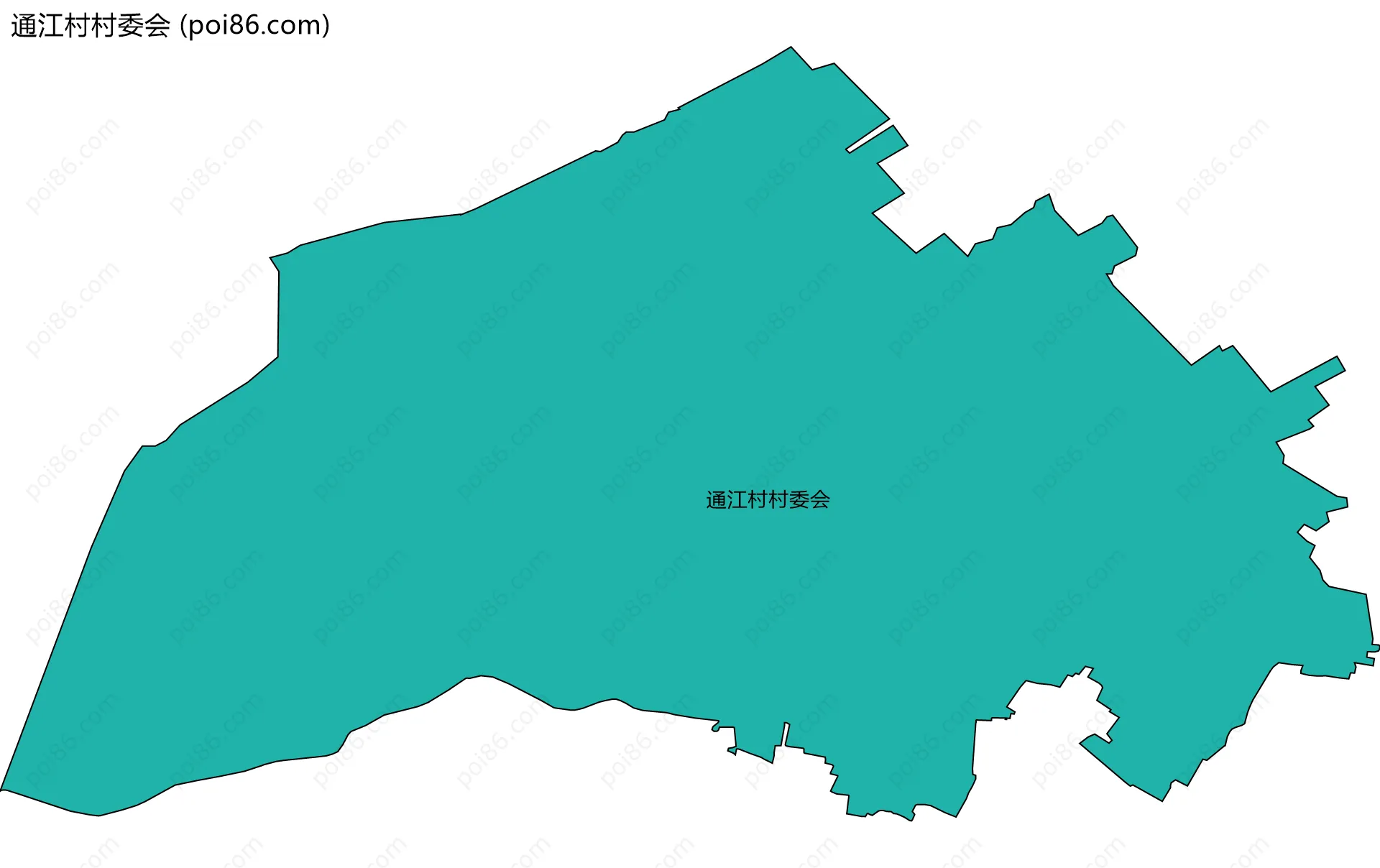 通江村村委会边界地图