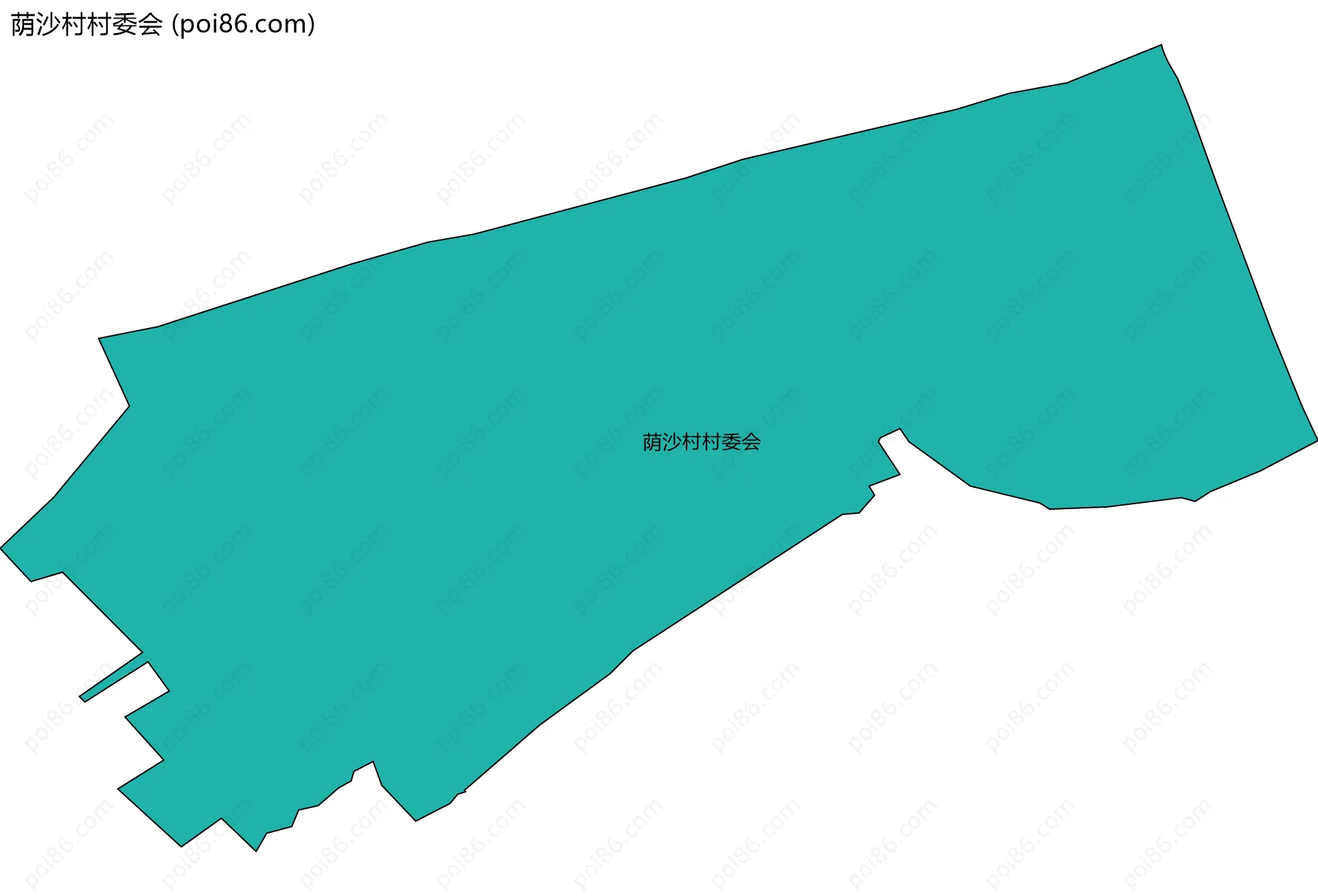 荫沙村村委会边界地图