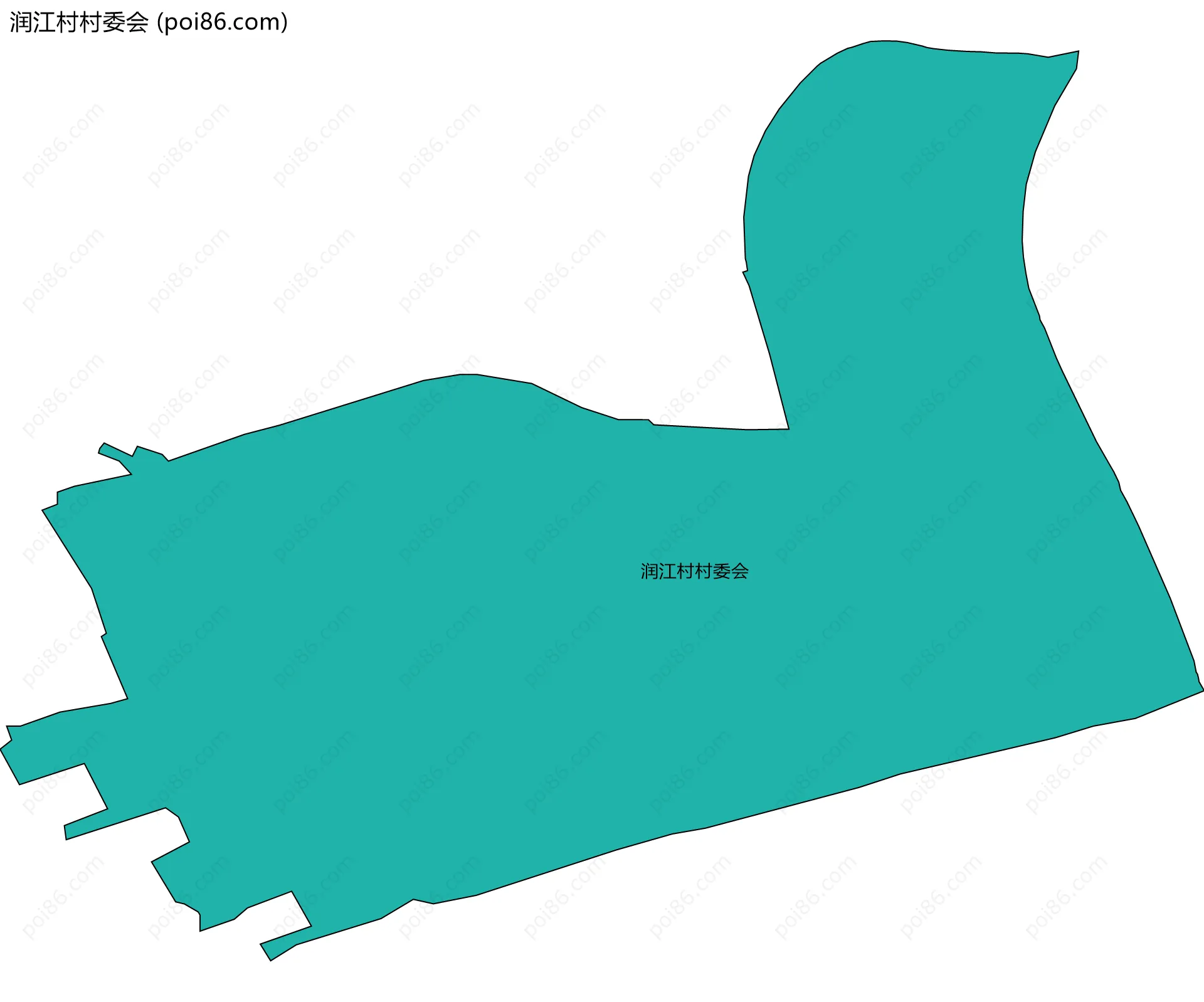 润江村村委会边界地图
