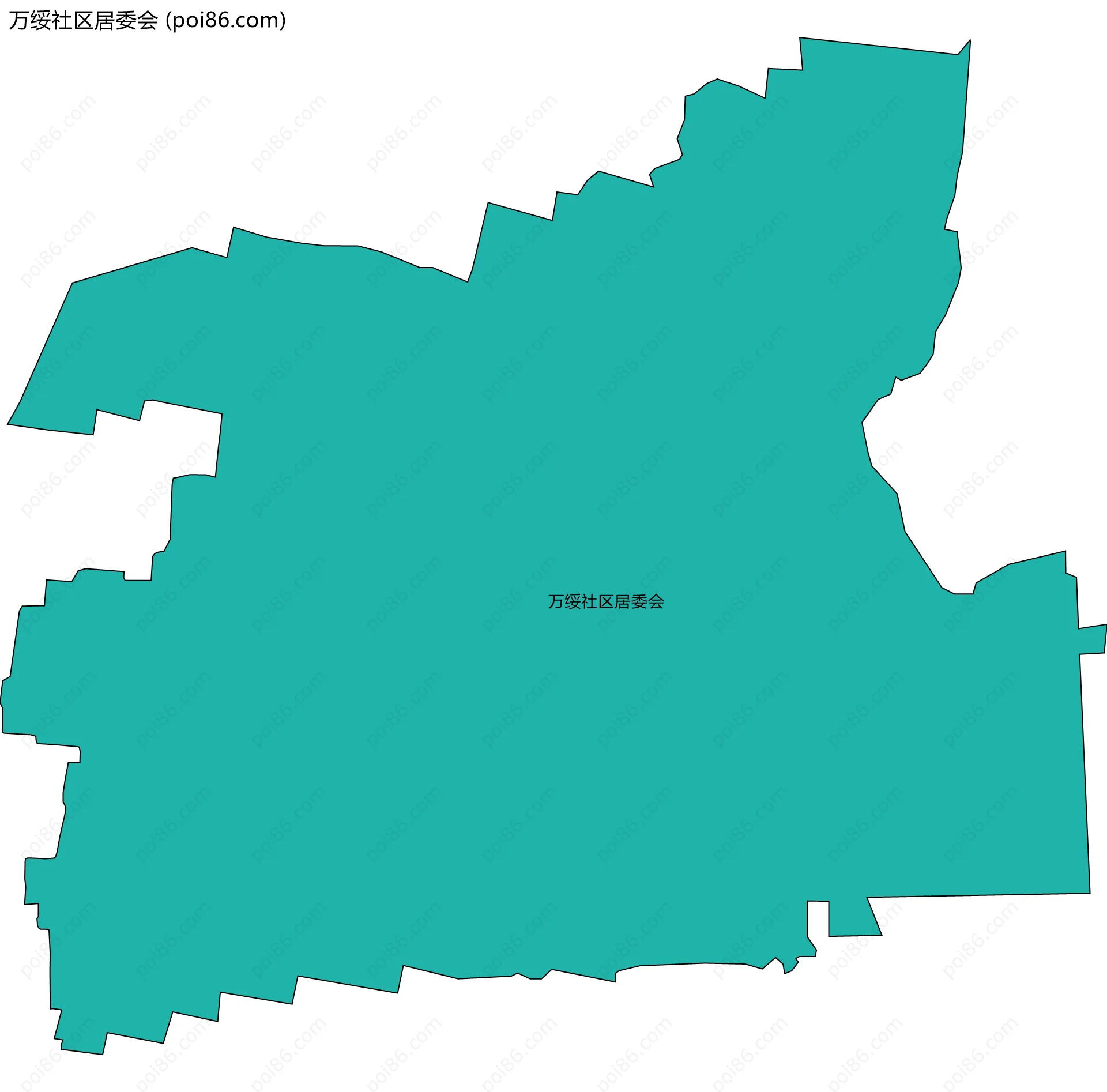 万绥社区居委会边界地图
