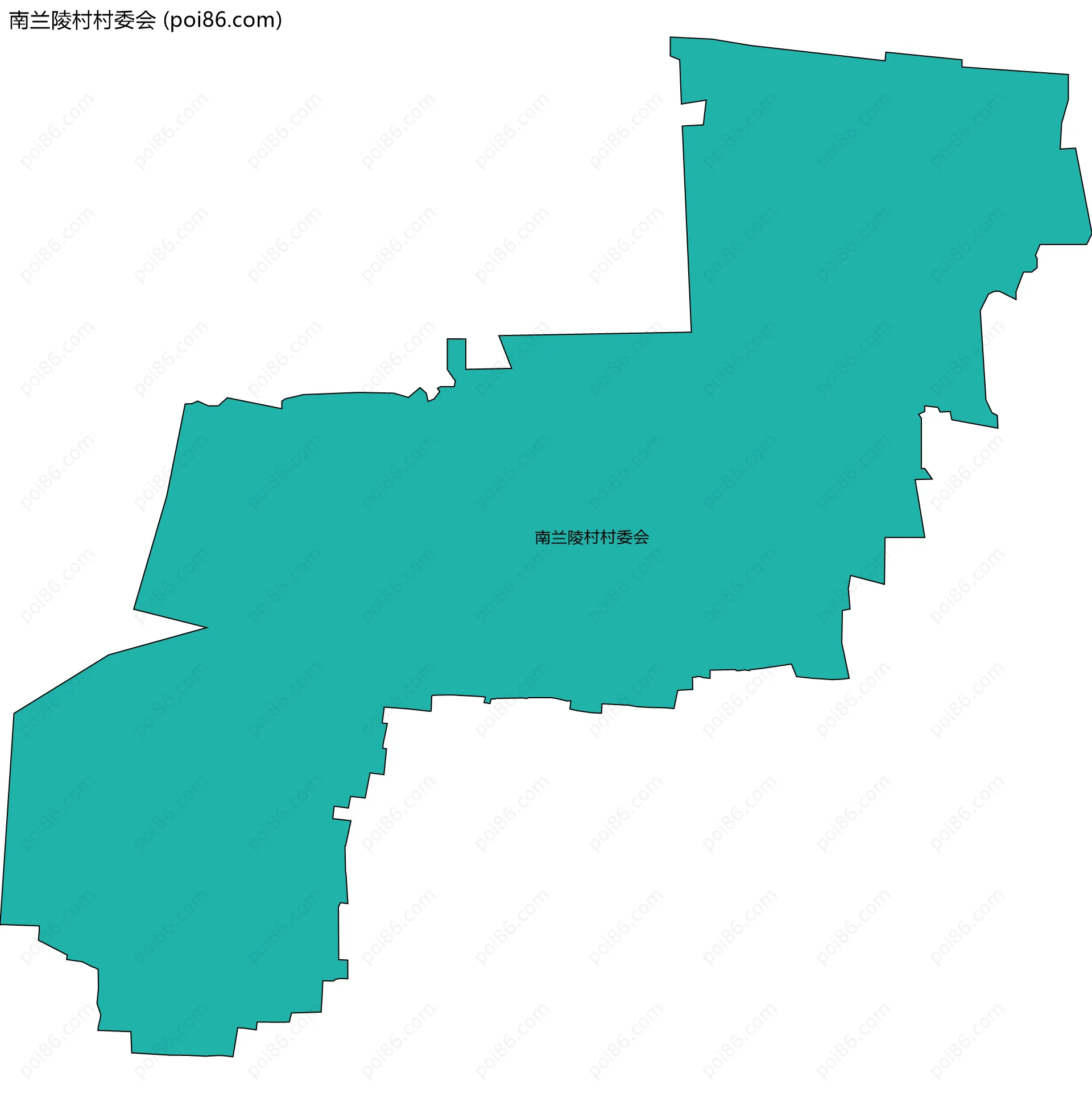 南兰陵村村委会边界地图