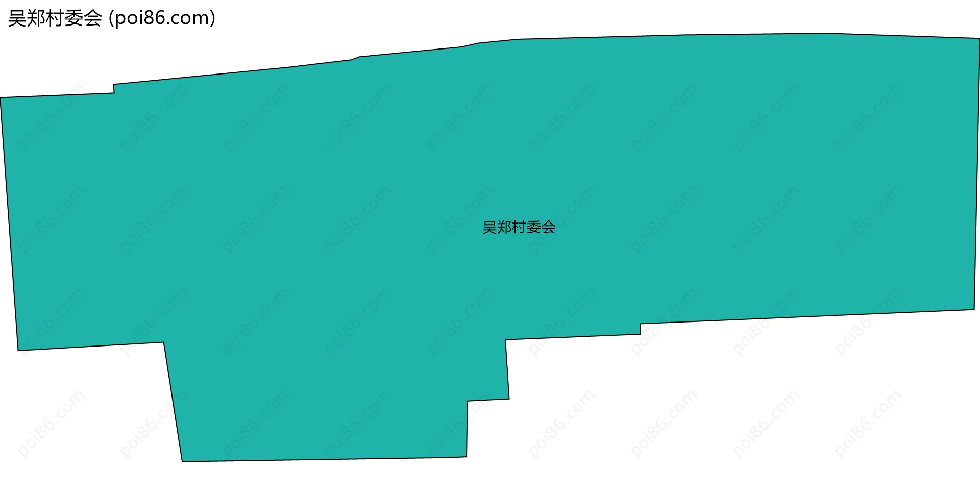 吴郑村委会边界地图