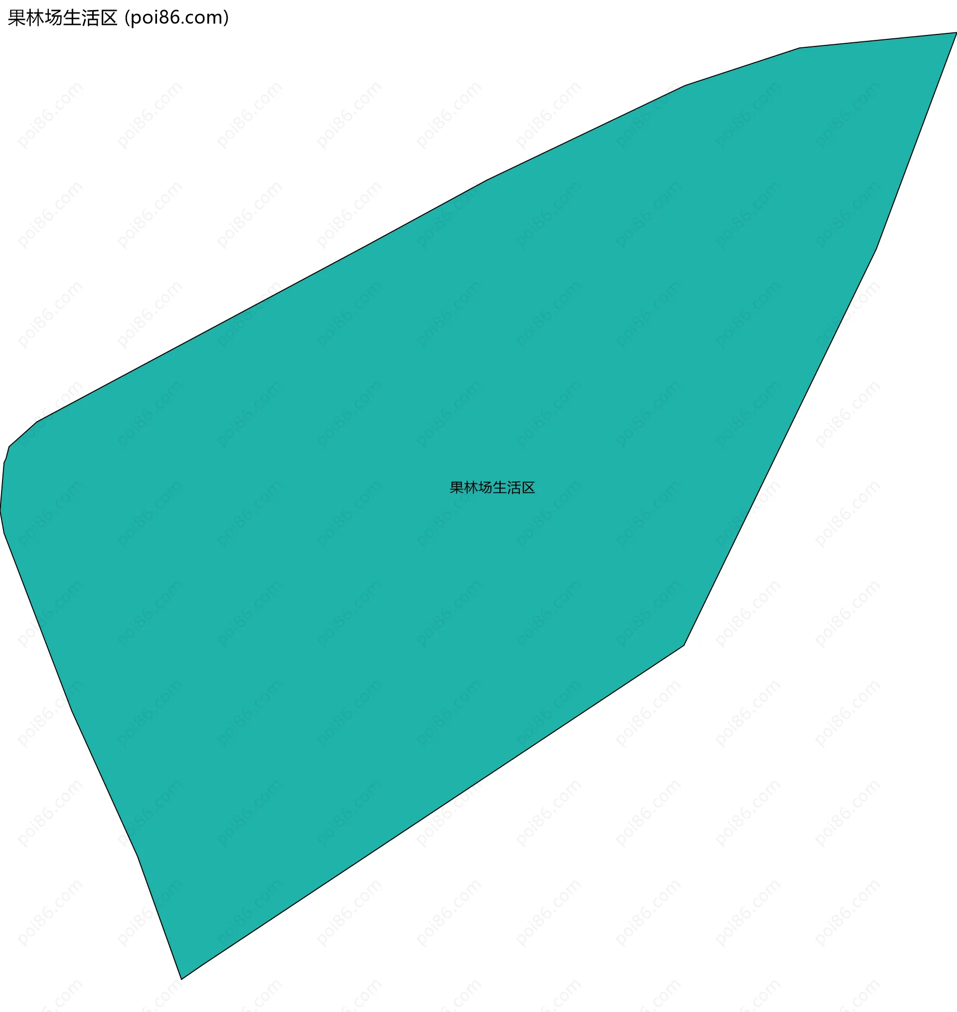 果林场生活区边界地图