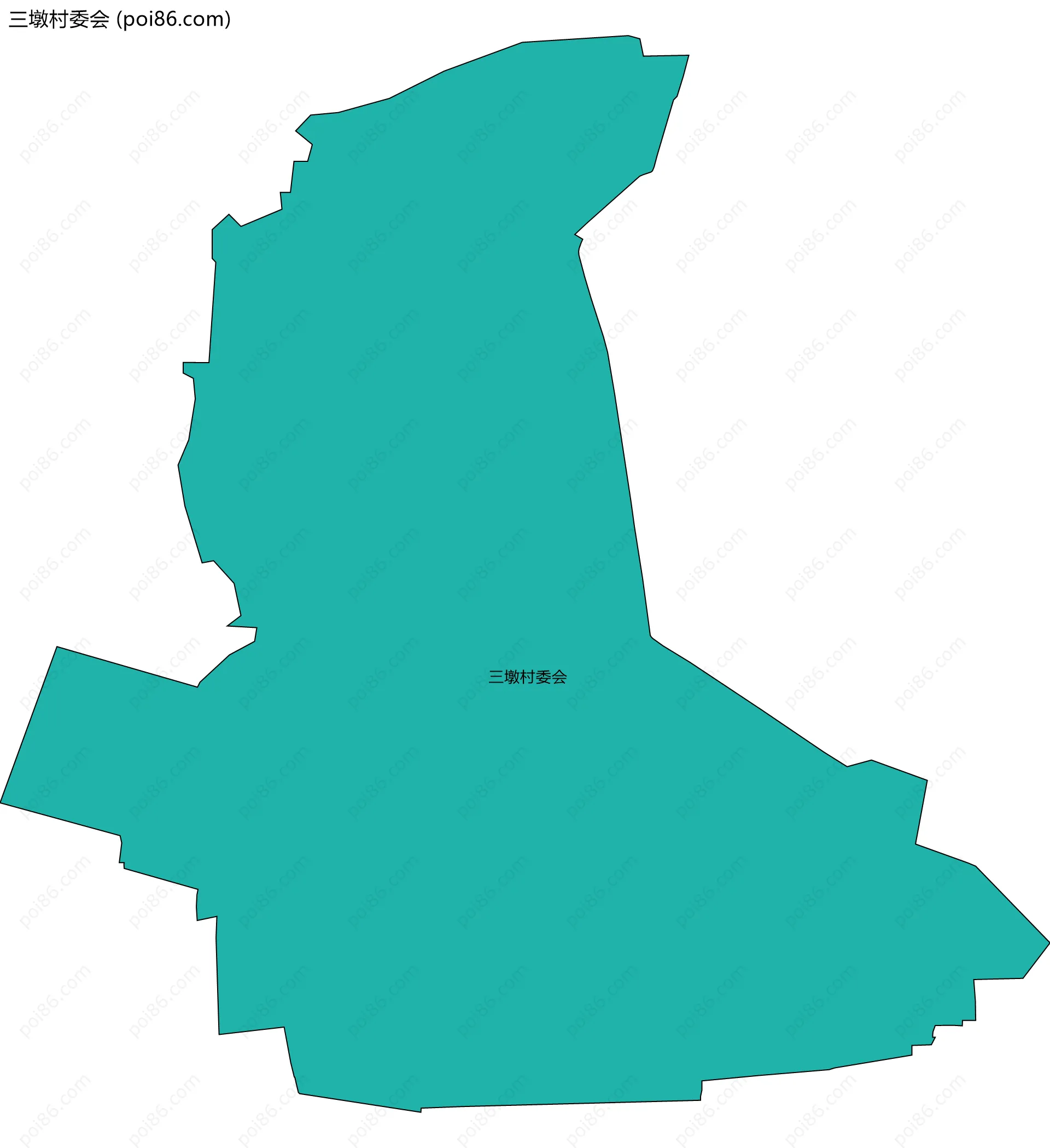 三墩村委会边界地图