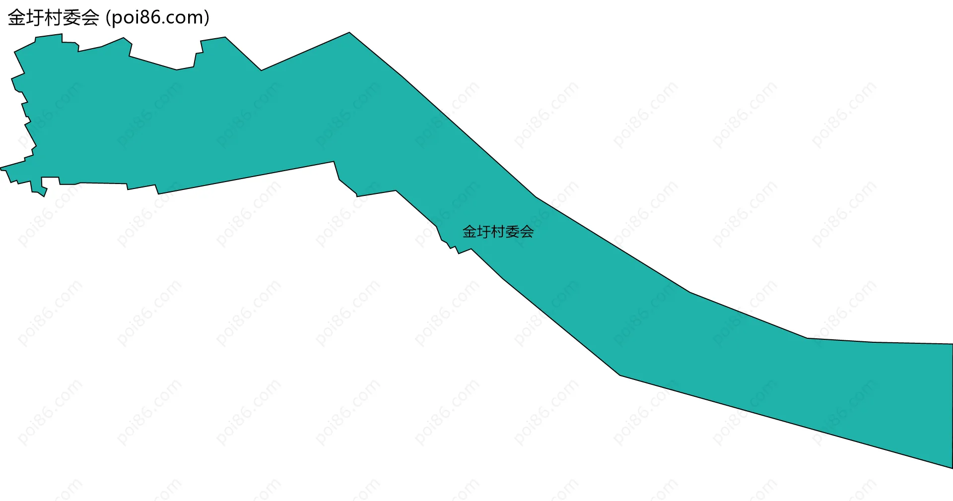 金圩村委会边界地图