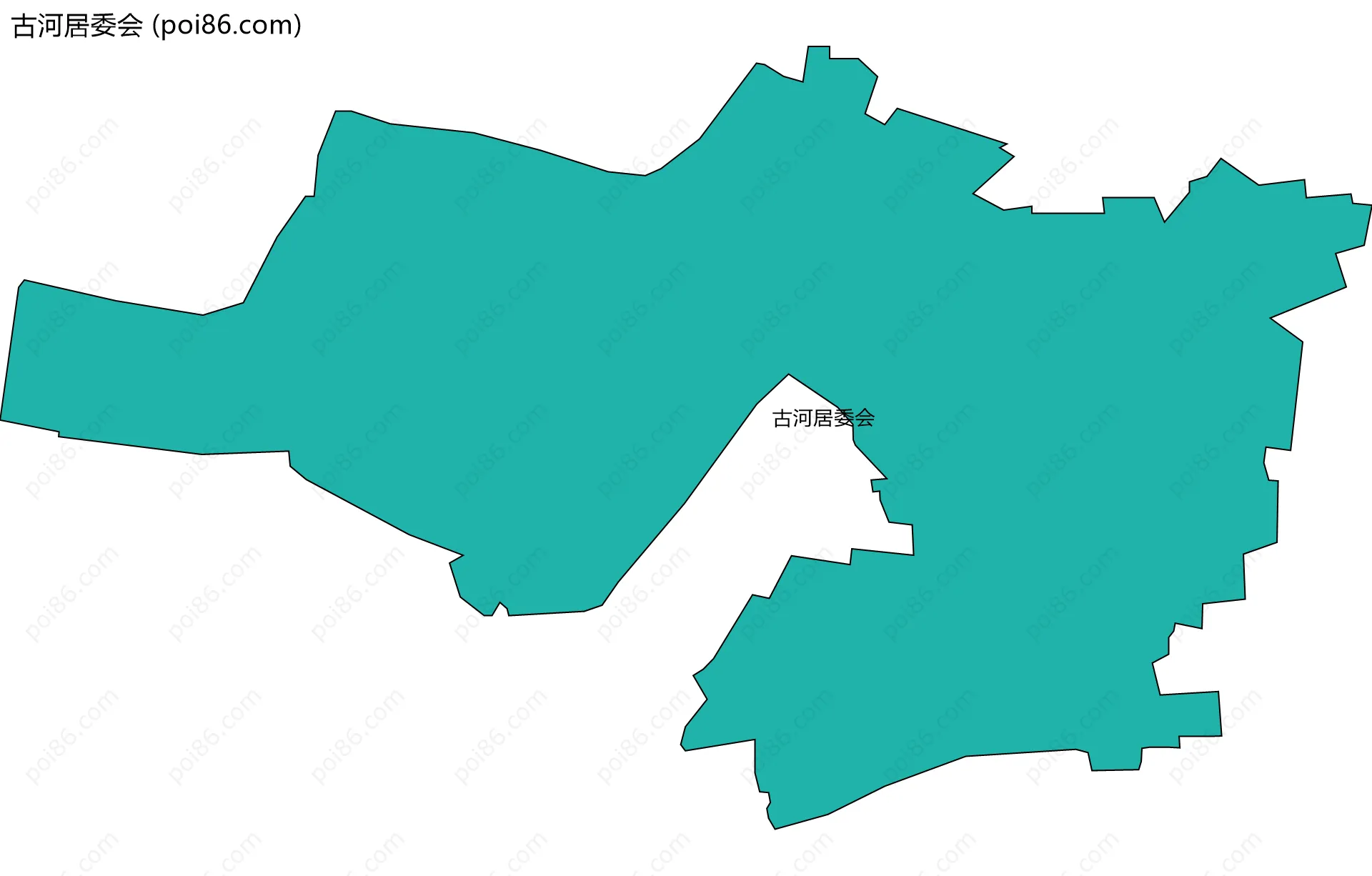 古河居委会边界地图