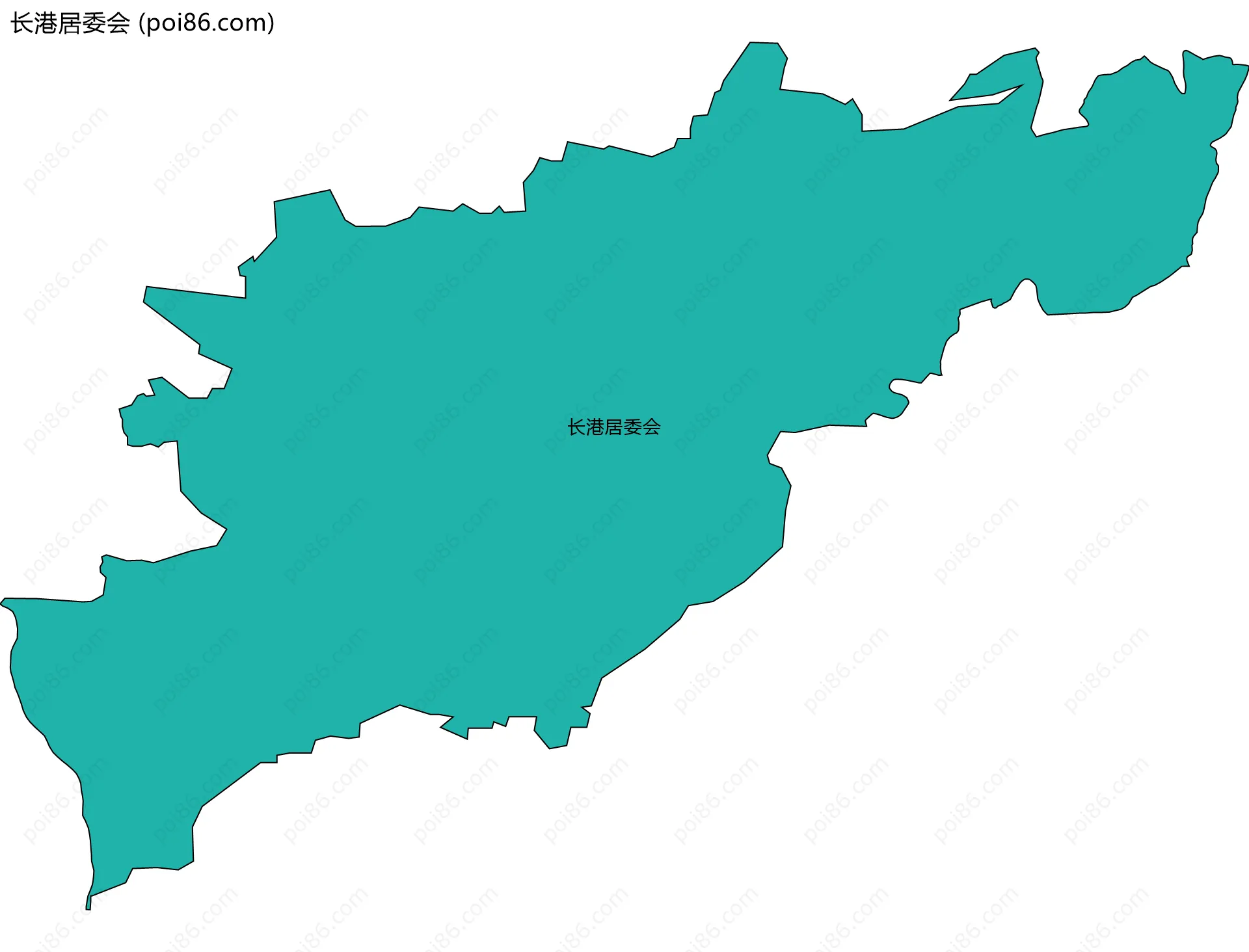 长港居委会边界地图
