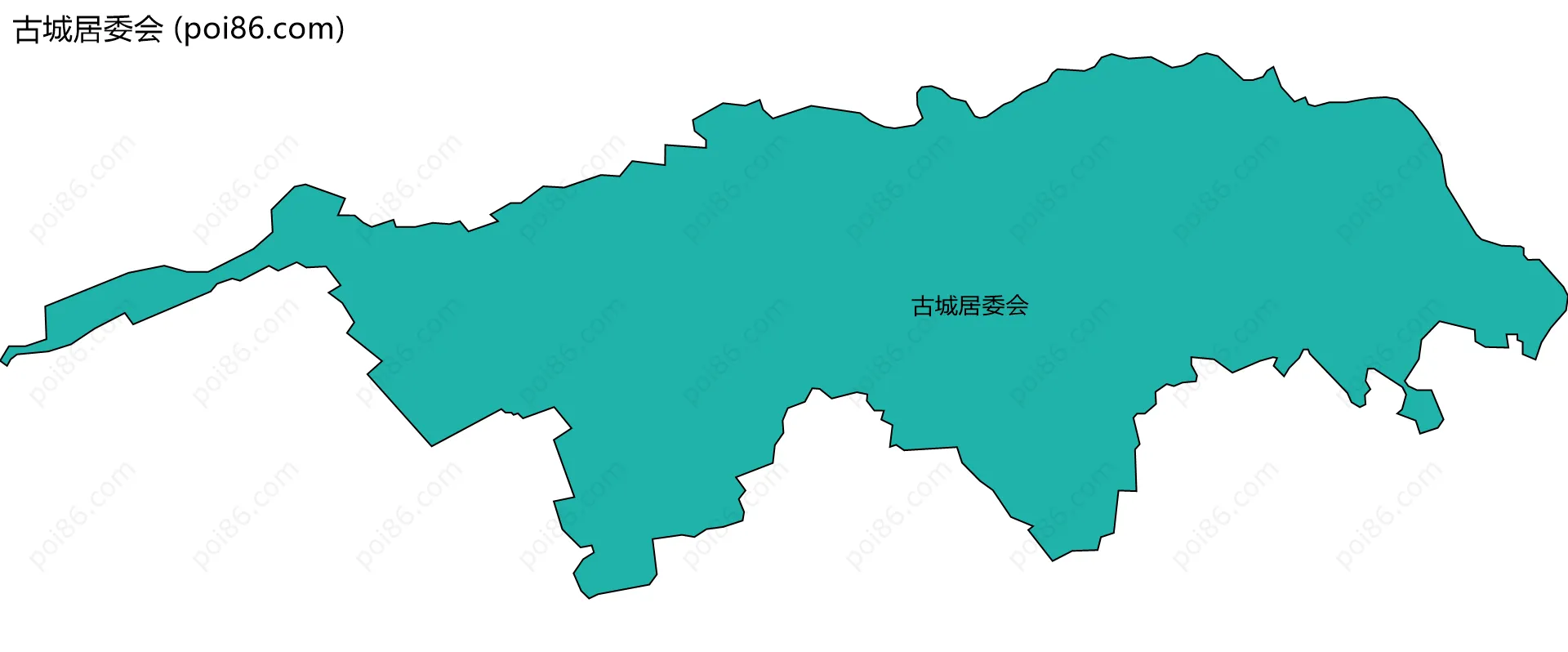 古城居委会边界地图