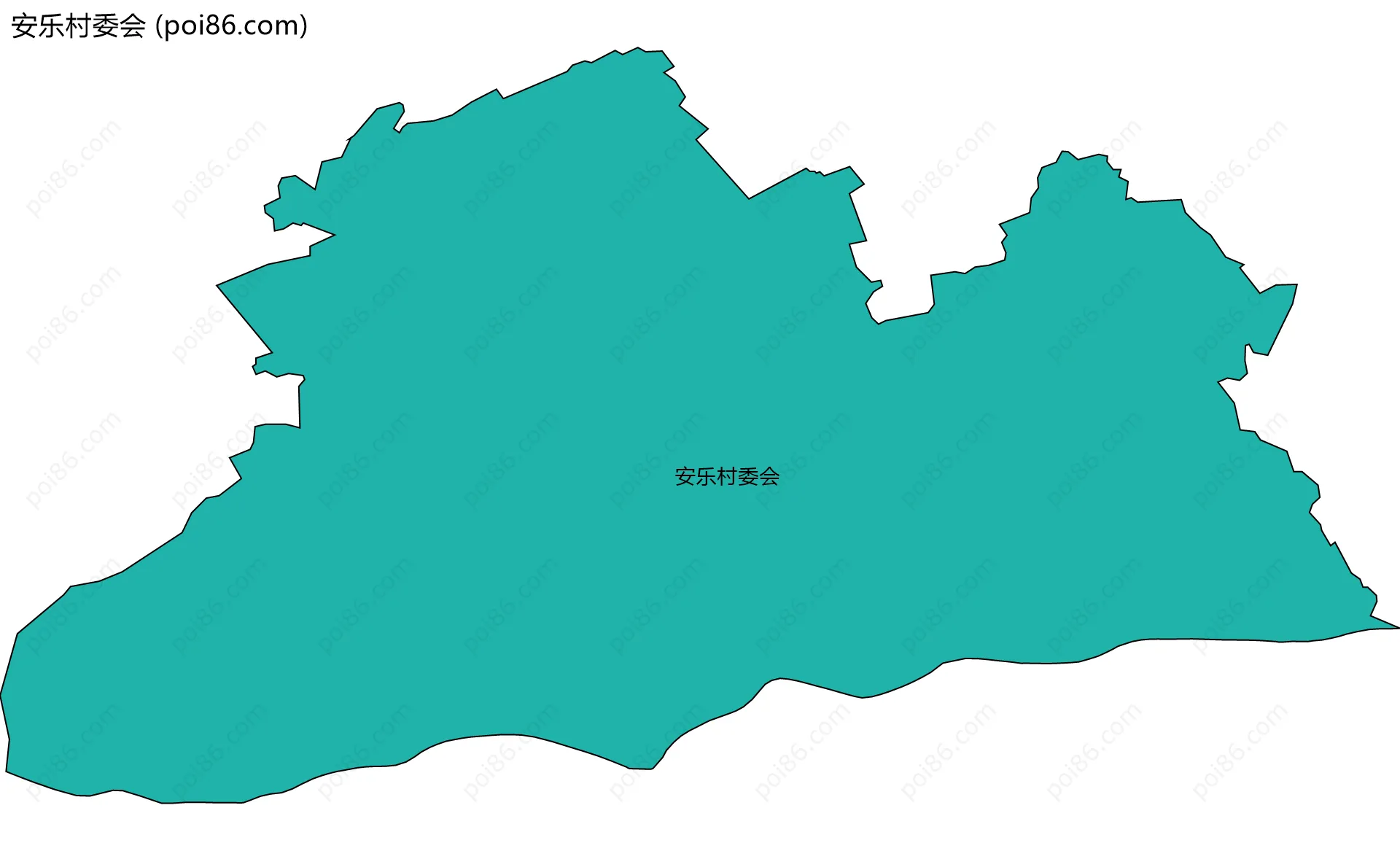 安乐村委会边界地图