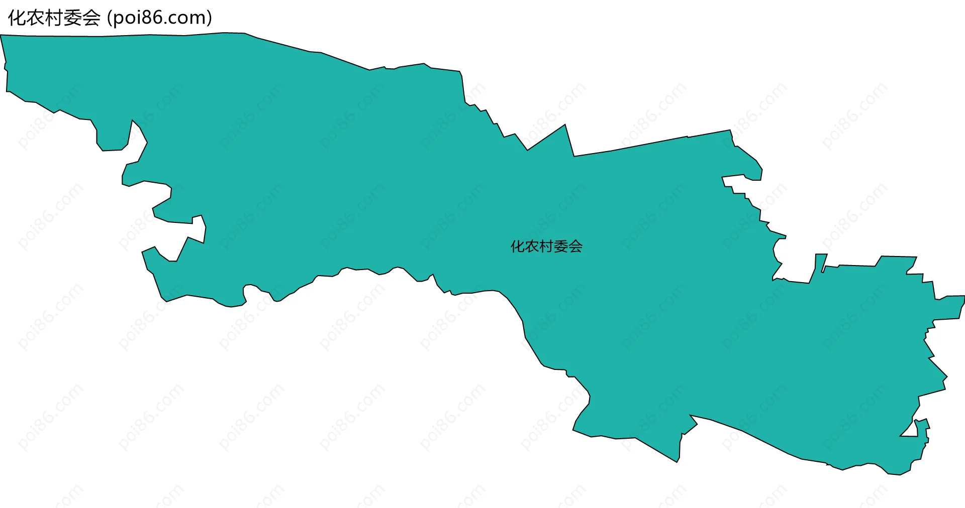 化农村委会边界地图