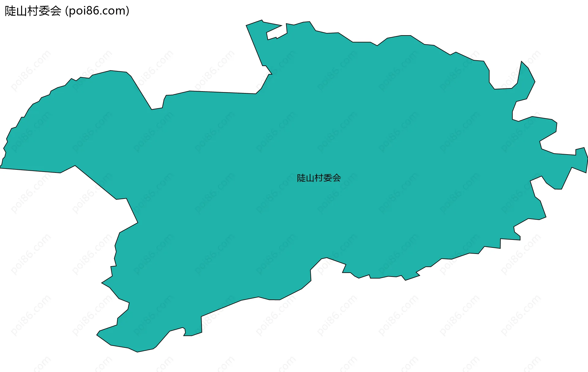 陡山村委会边界地图