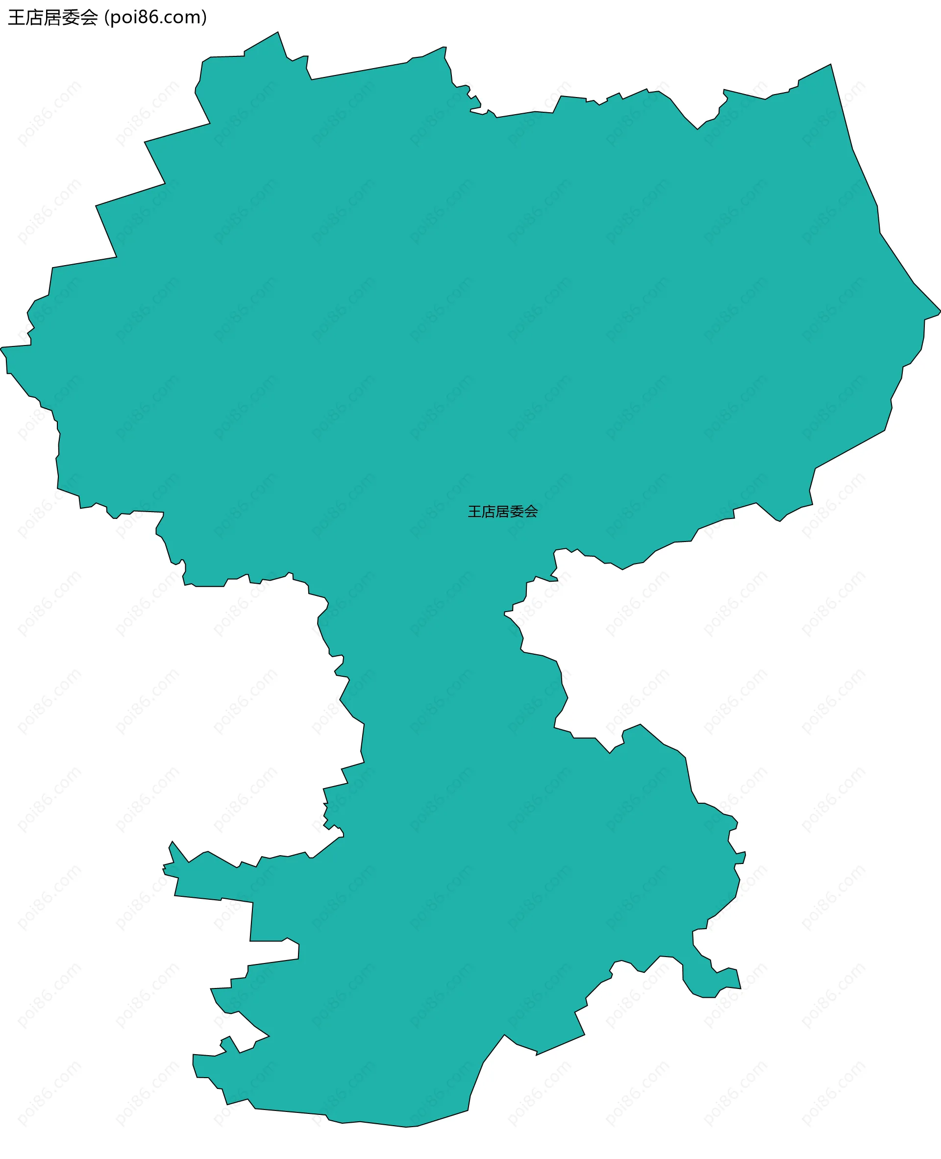 王店居委会边界地图