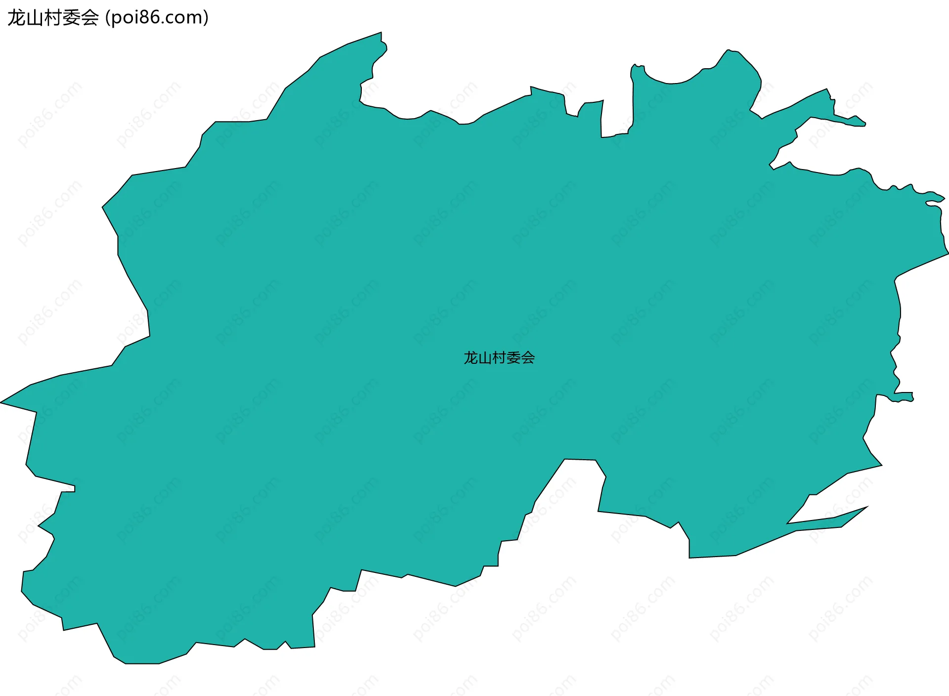 龙山村委会边界地图