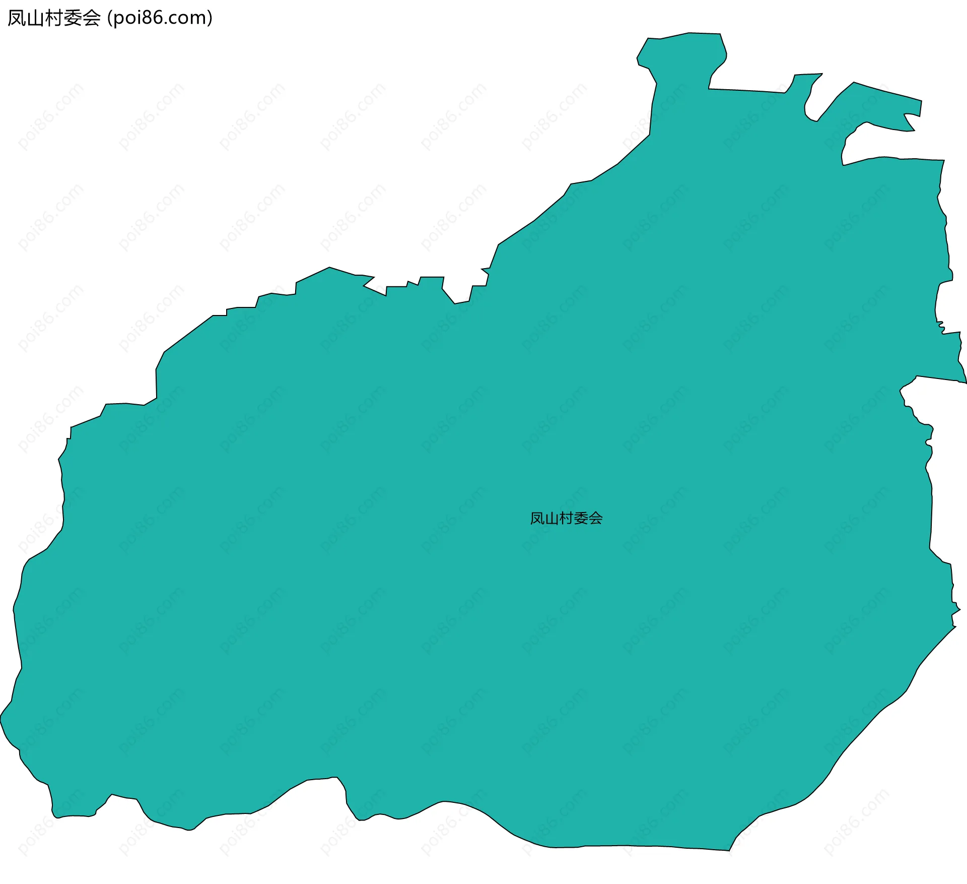 凤山村委会边界地图