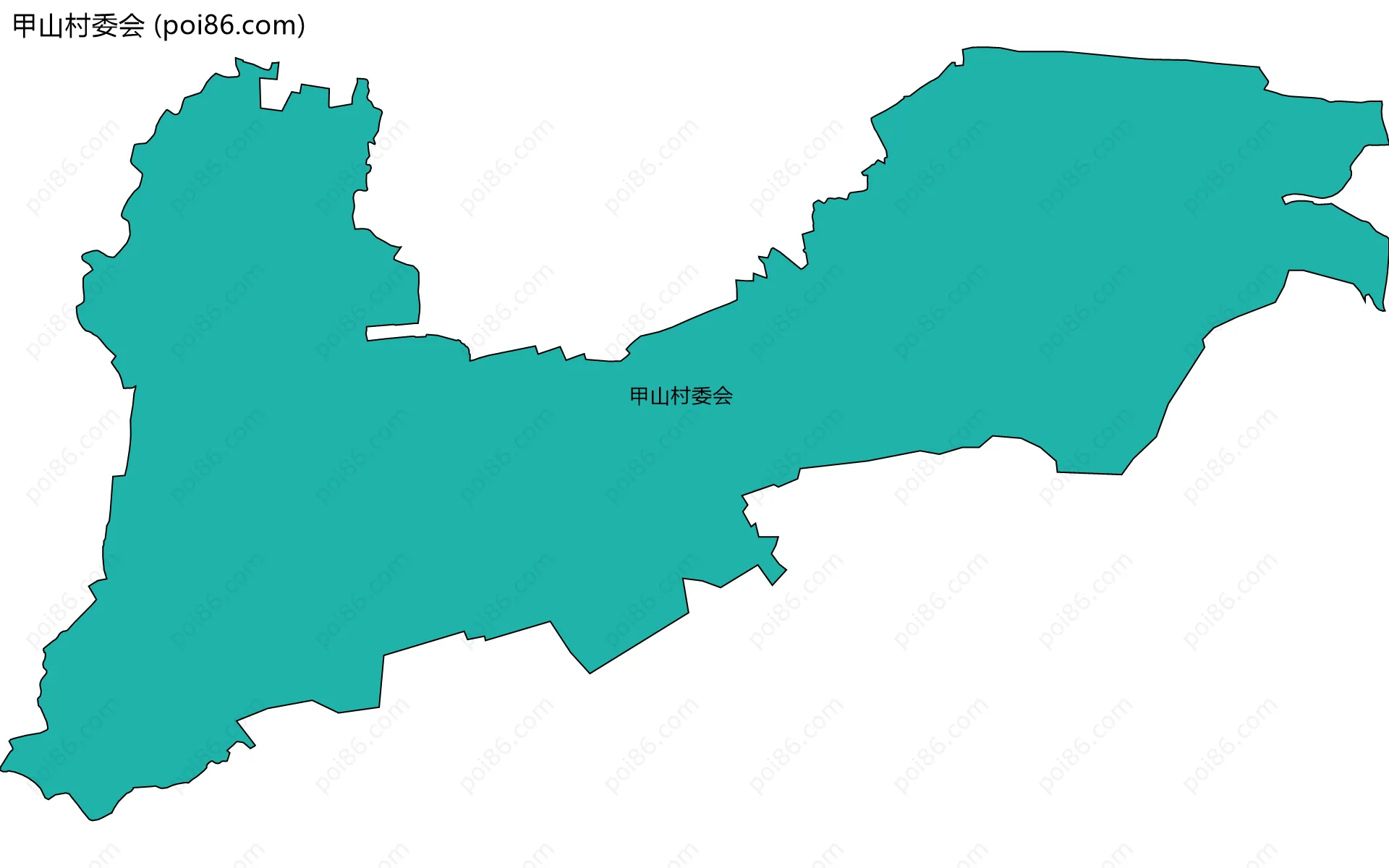 甲山村委会边界地图