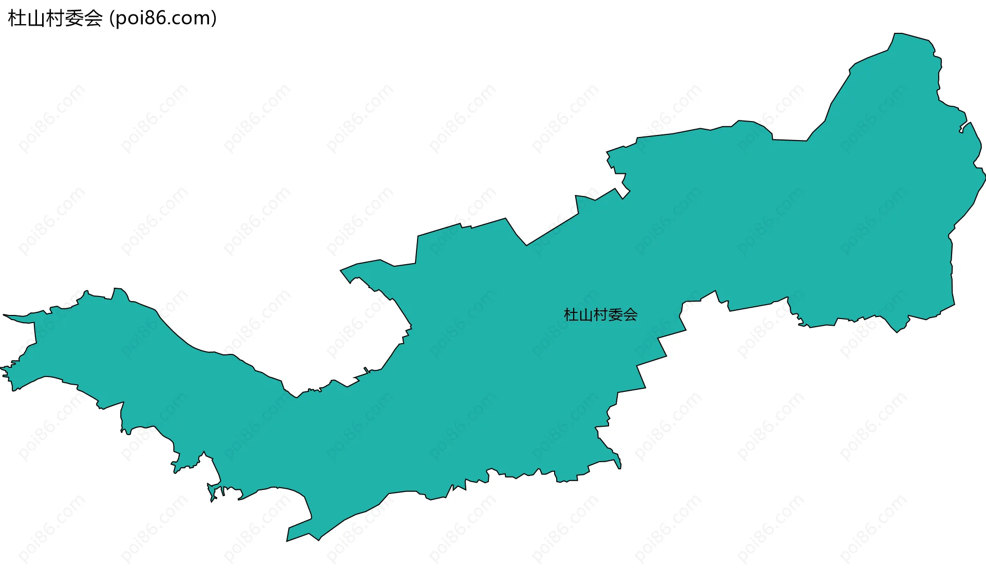杜山村委会边界地图
