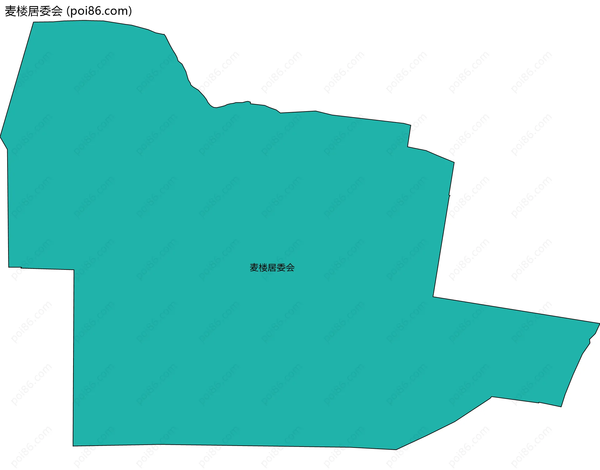 麦楼居委会边界地图