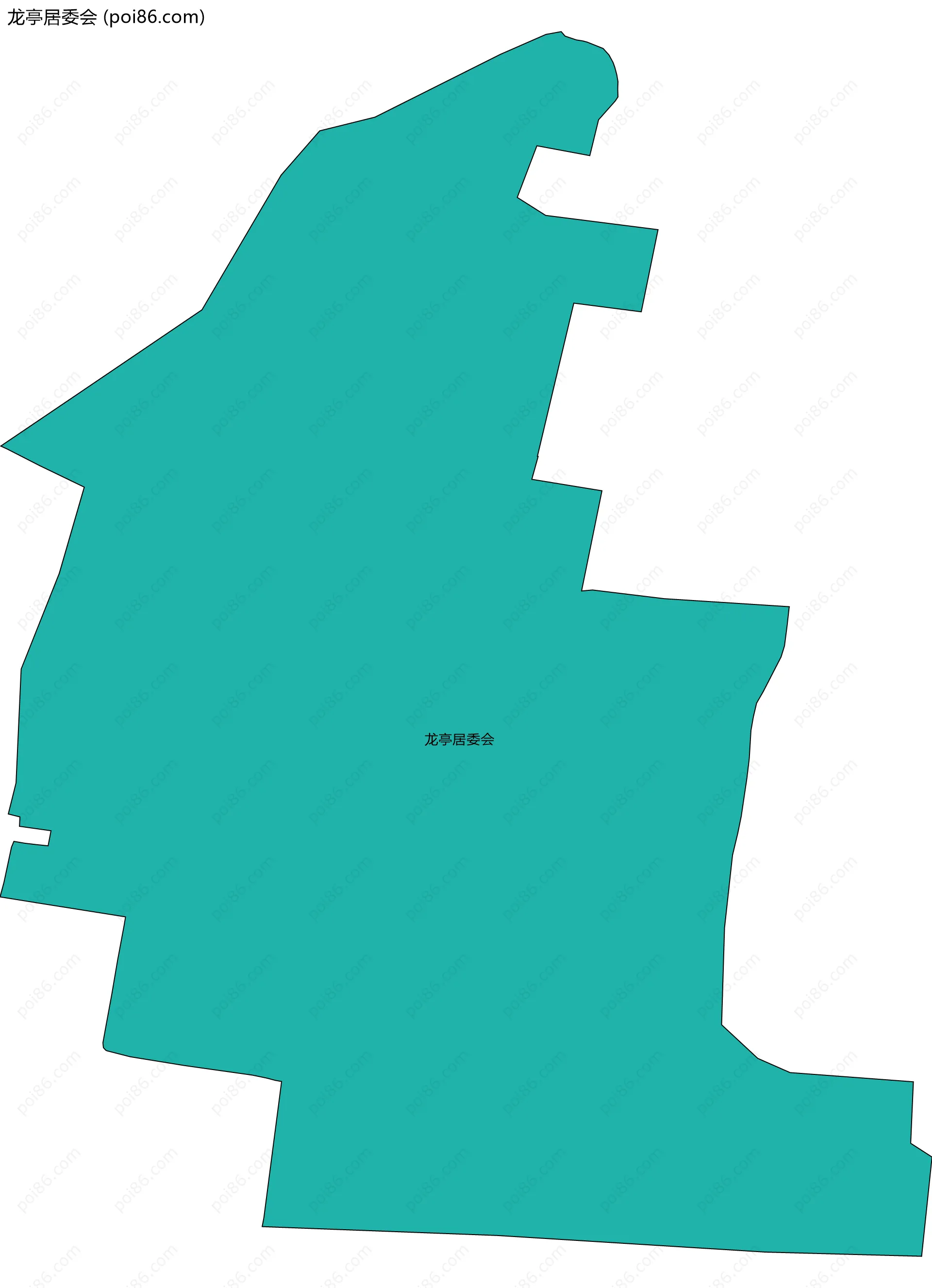 龙亭居委会边界地图