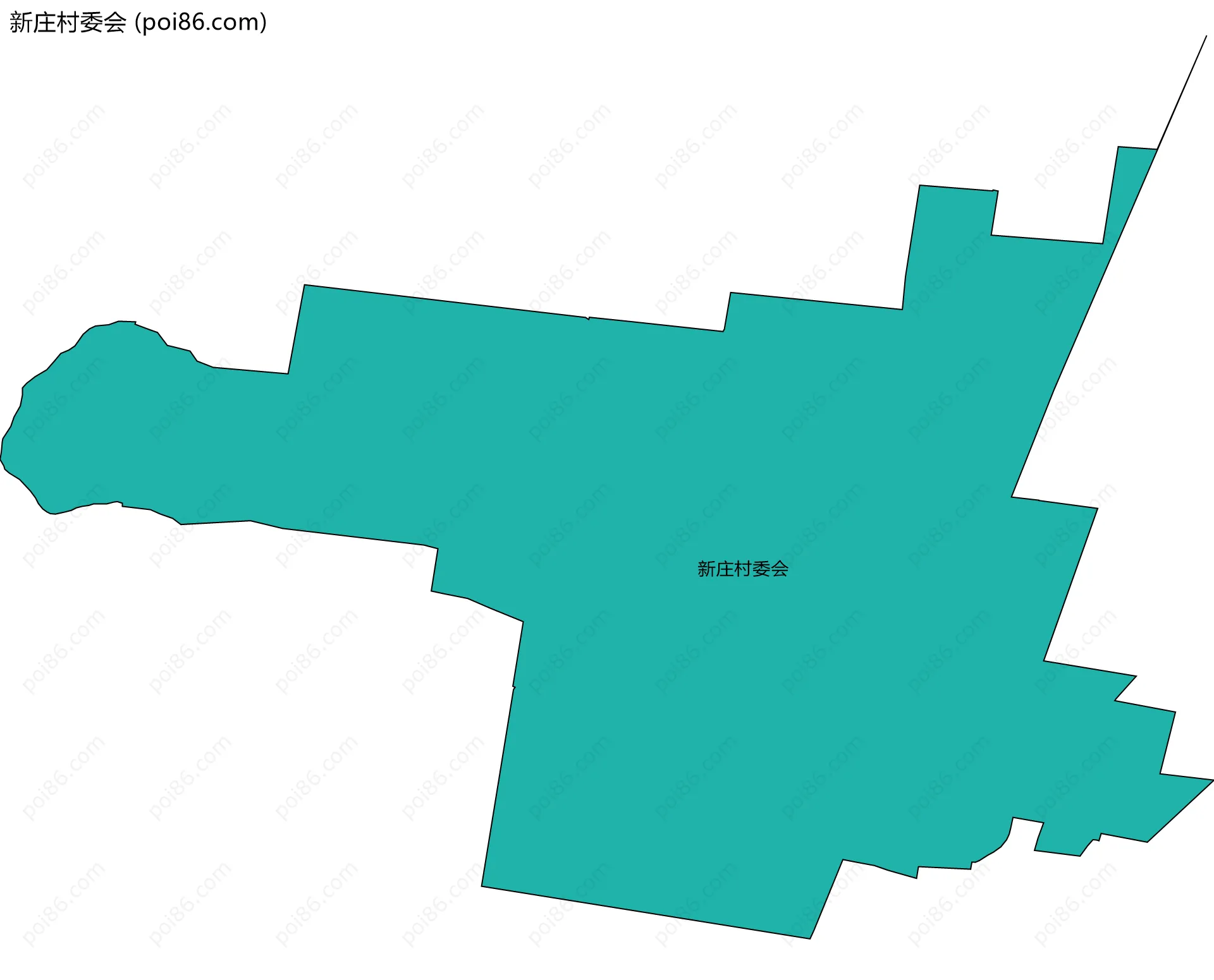 新庄村委会边界地图
