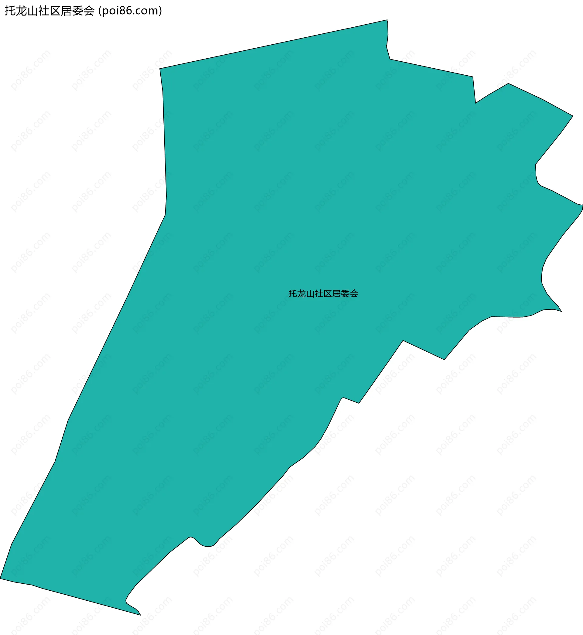 托龙山社区居委会边界地图