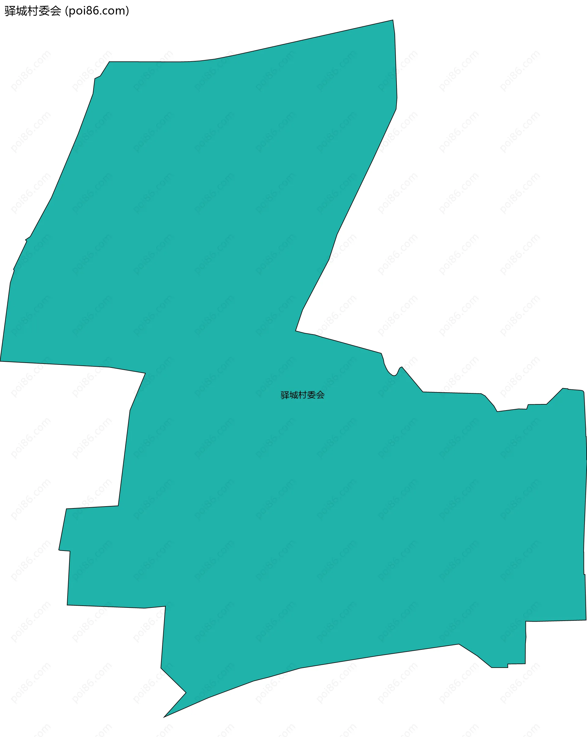 驿城村委会边界地图