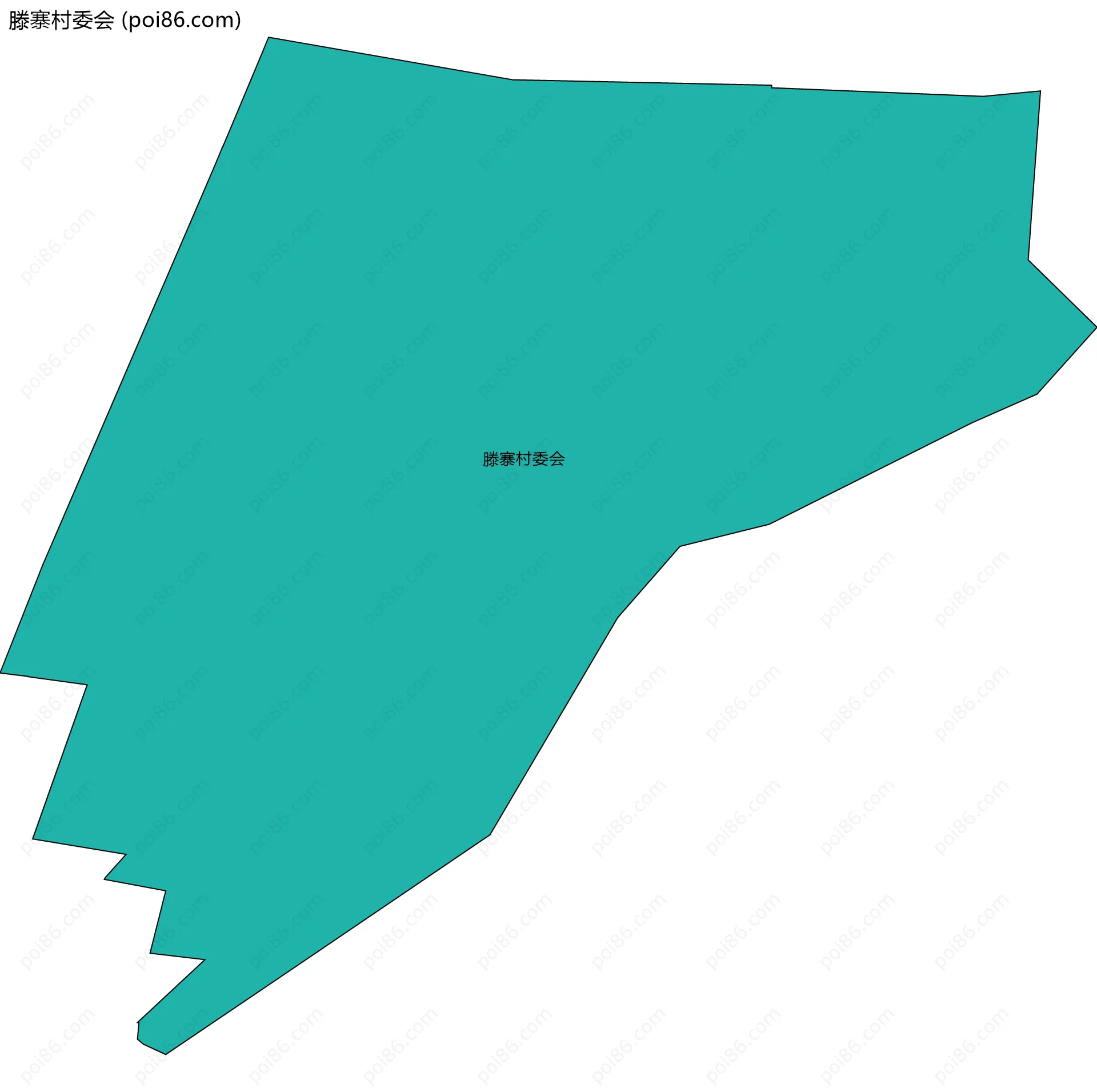 滕寨村委会边界地图