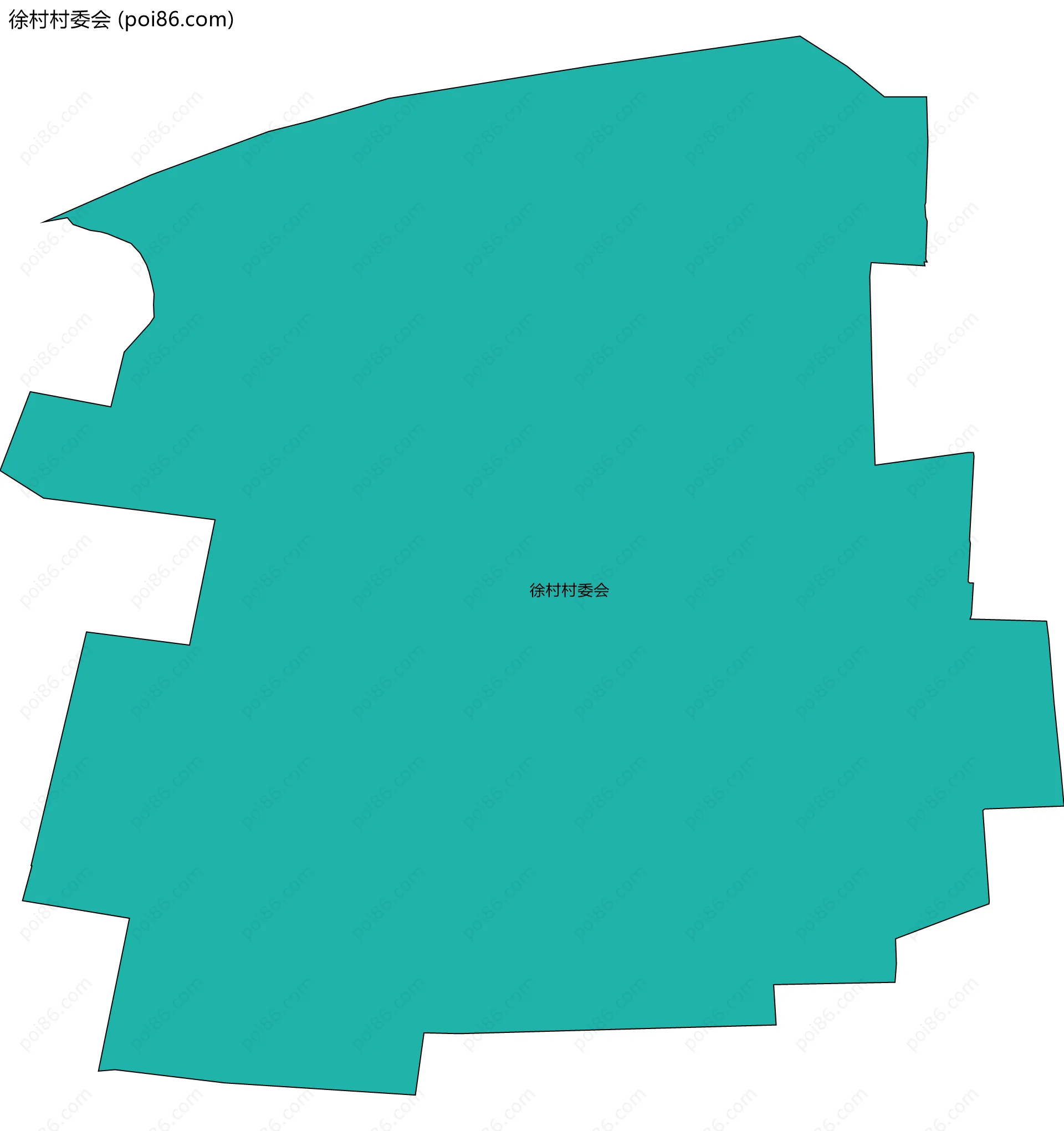 徐村村委会边界地图