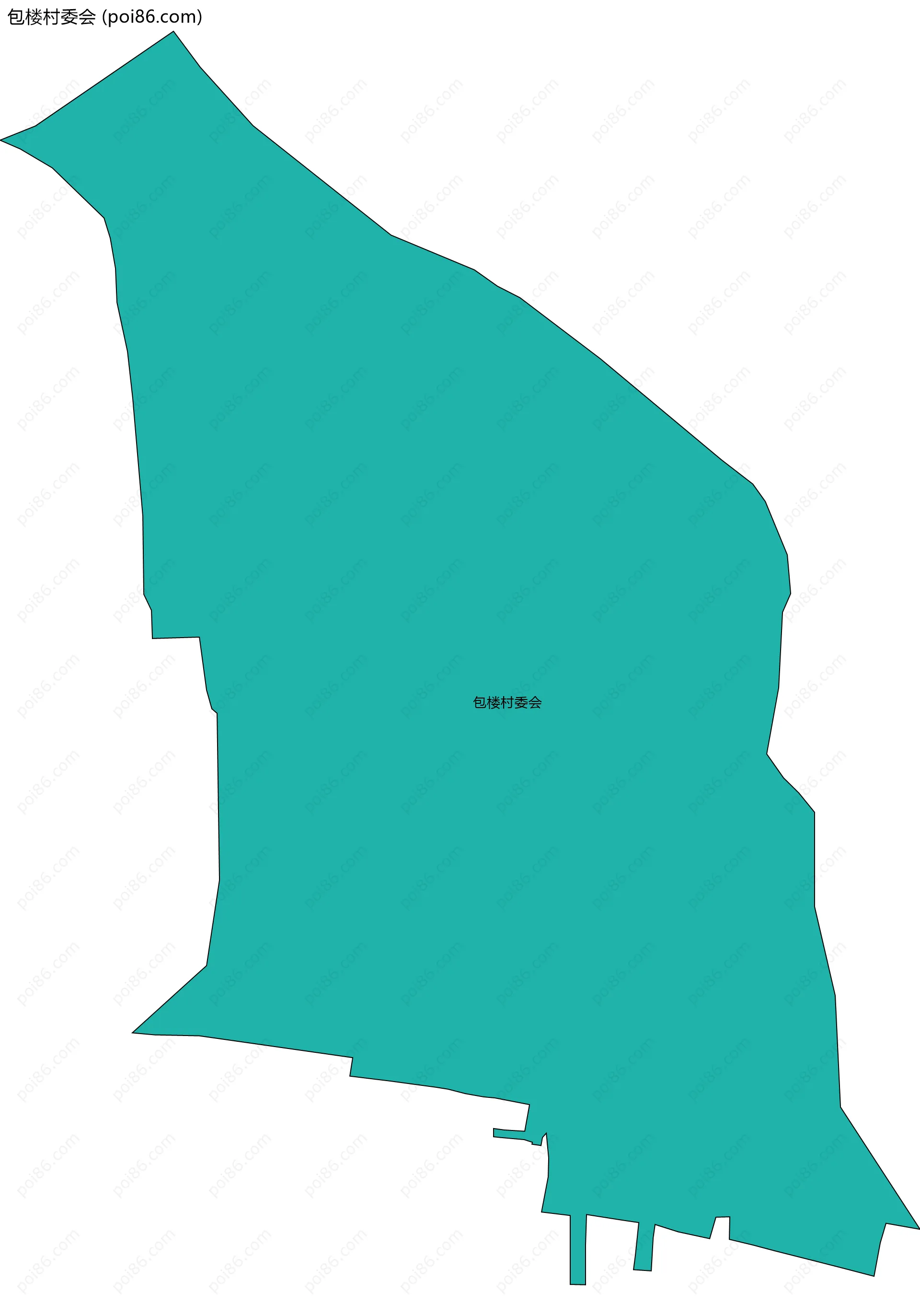 包楼村委会边界地图