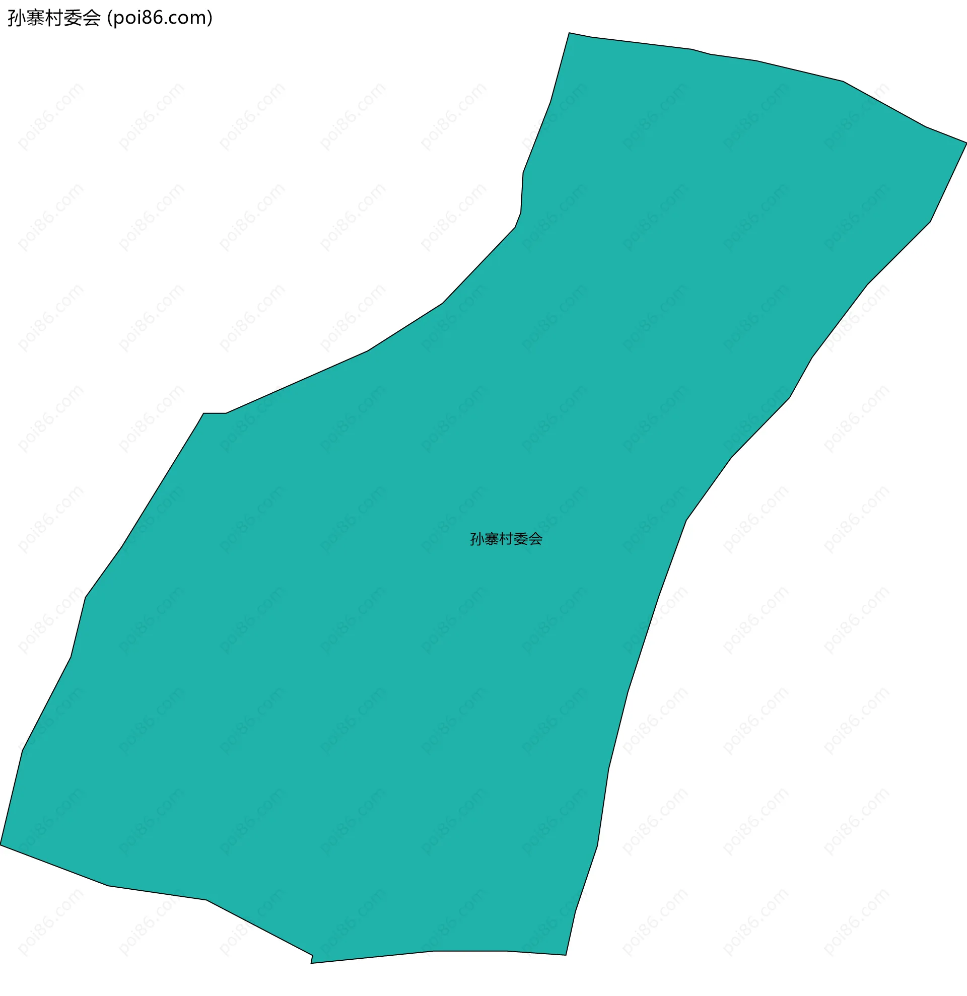 孙寨村委会边界地图