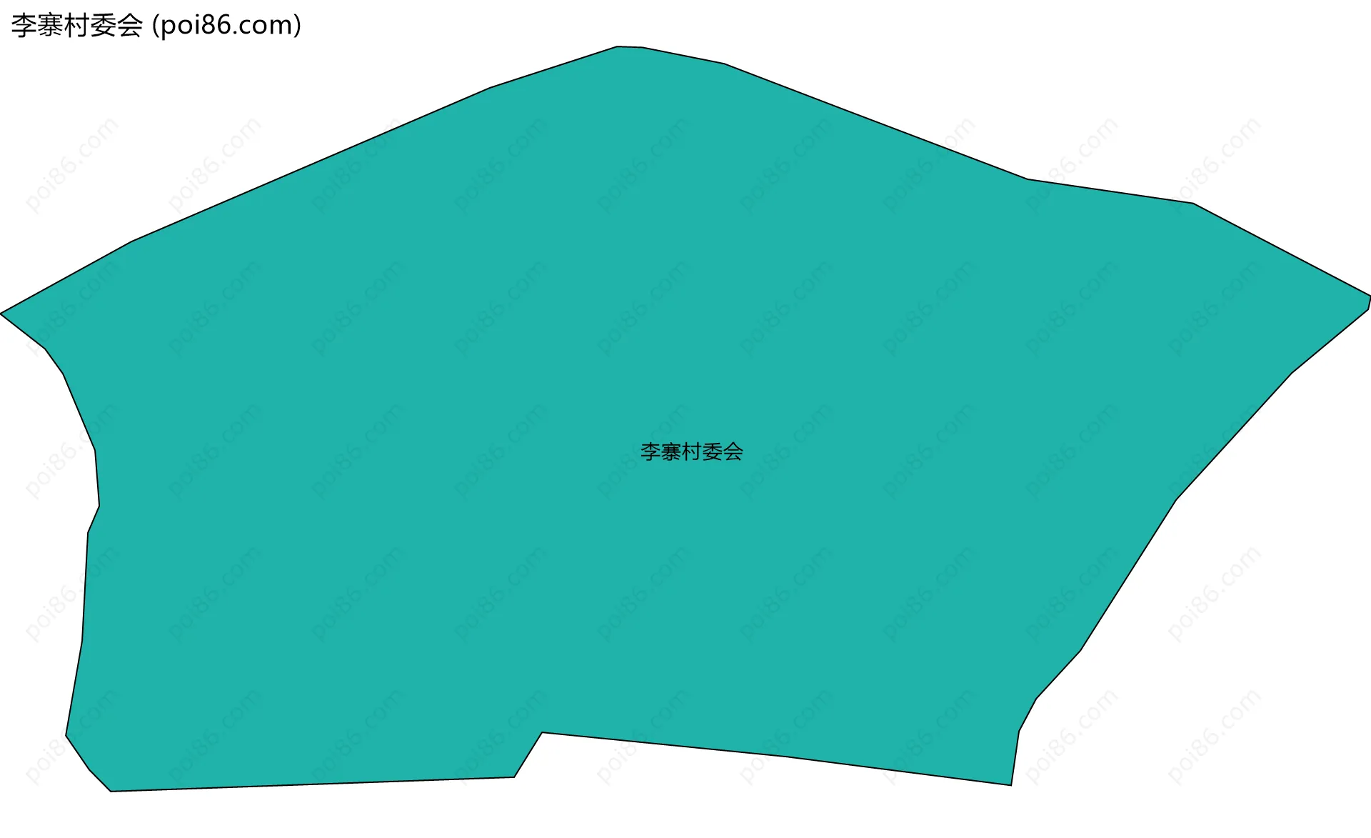 李寨村委会边界地图