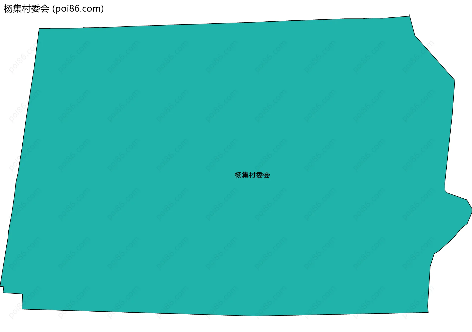 杨集村委会边界地图