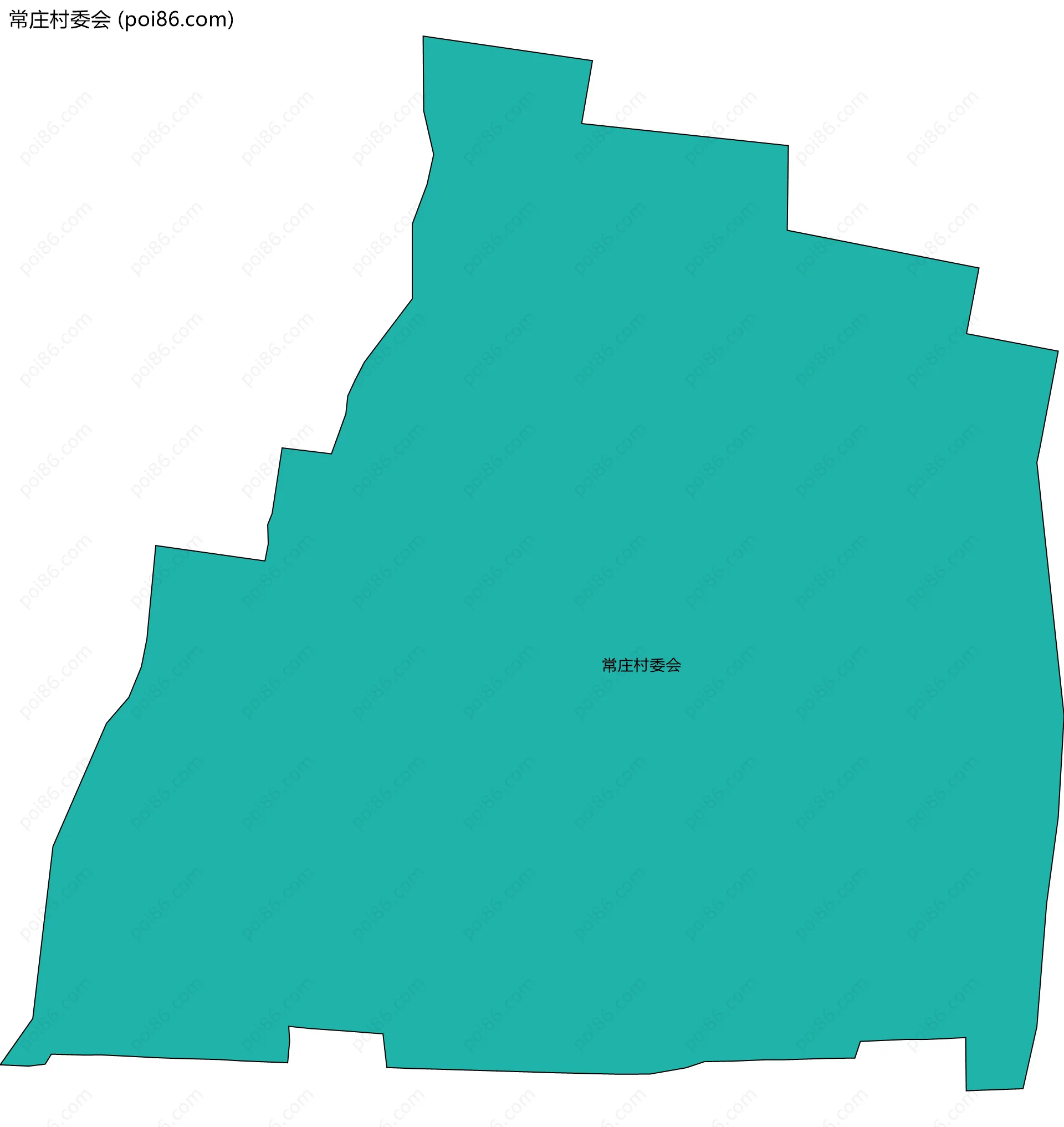 常庄村委会边界地图