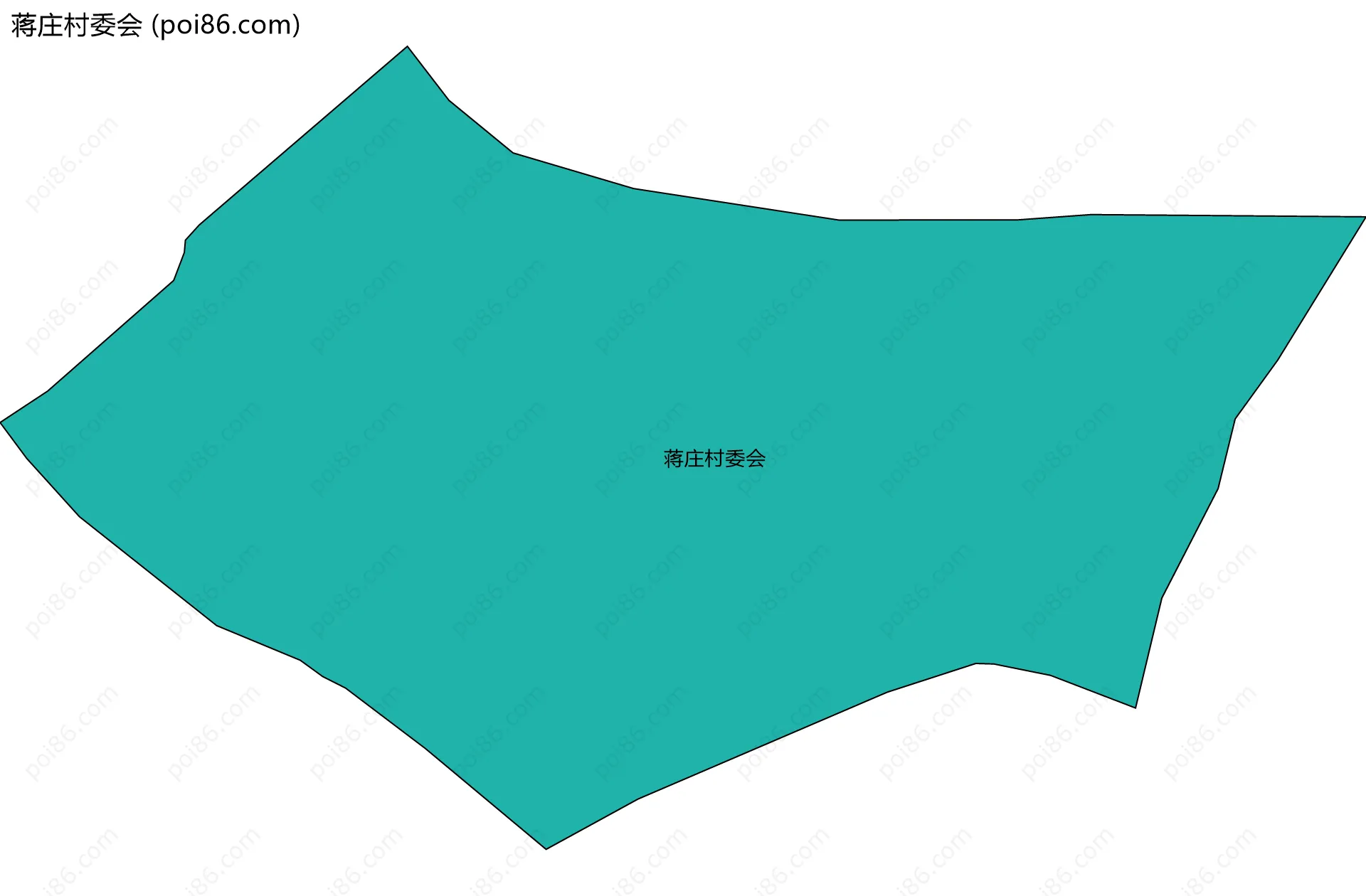 蒋庄村委会边界地图